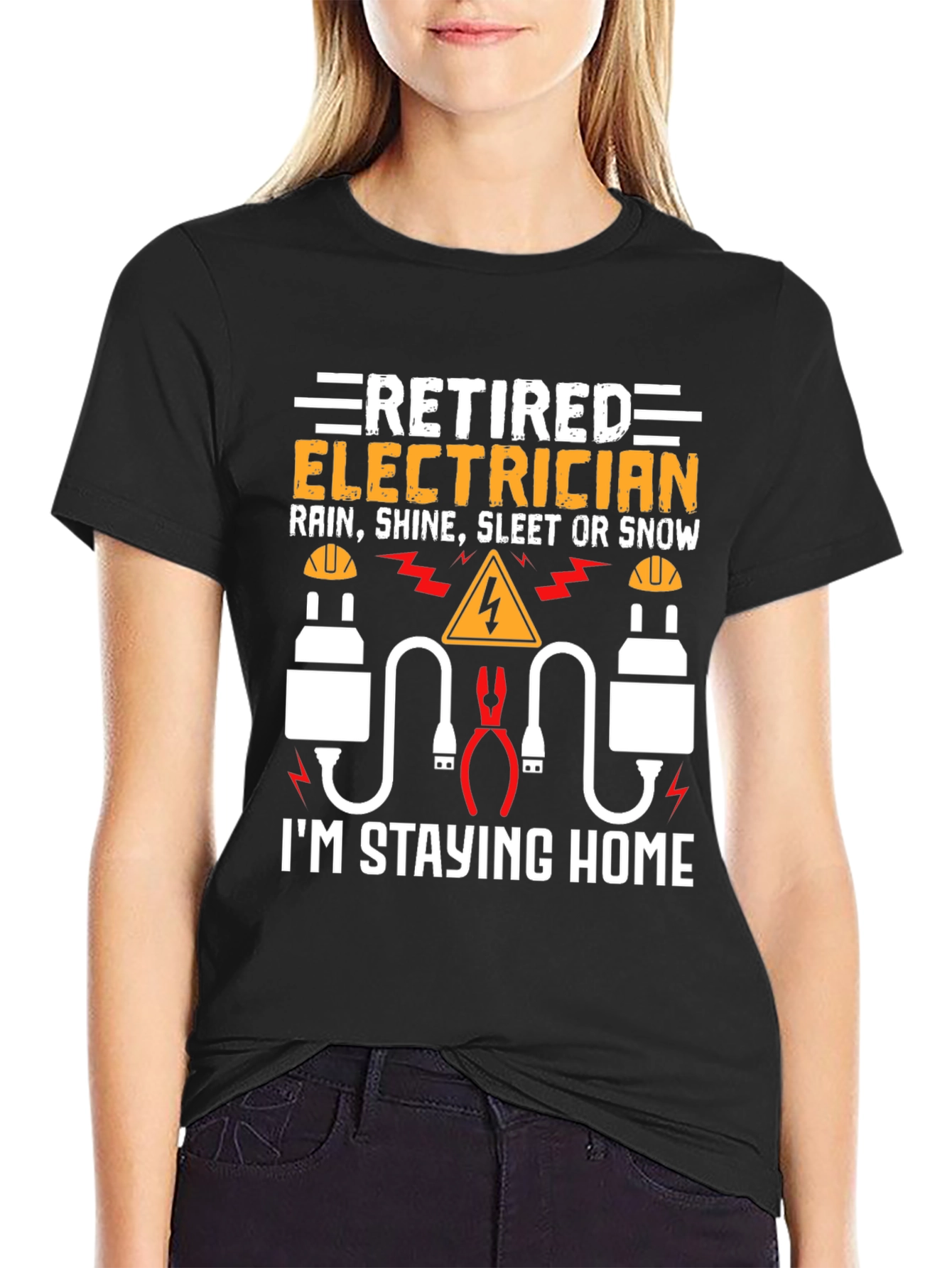 Retired Electrician T-Shirt Funny Gift