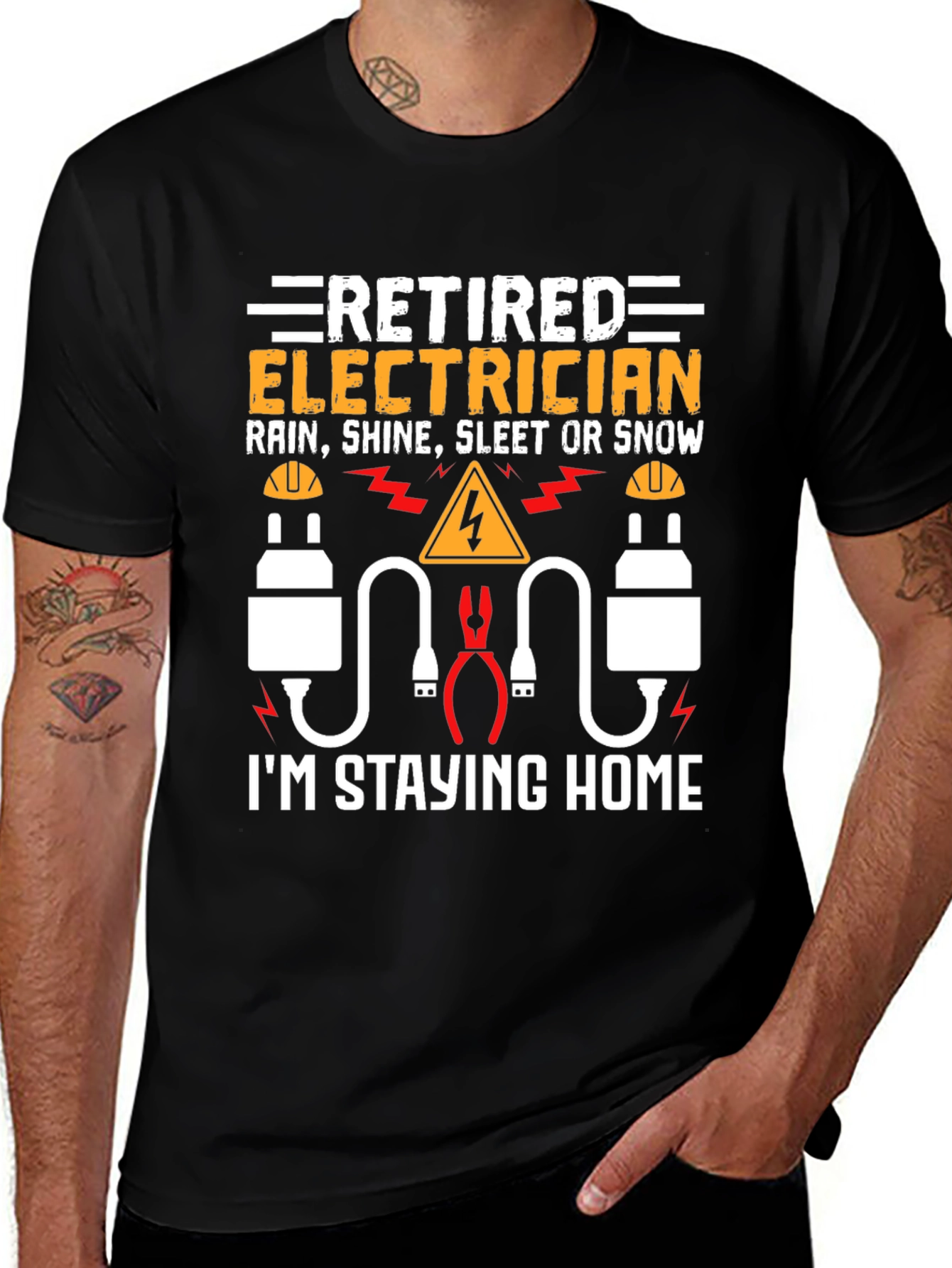 Retired Electrician T-Shirt Funny Gift