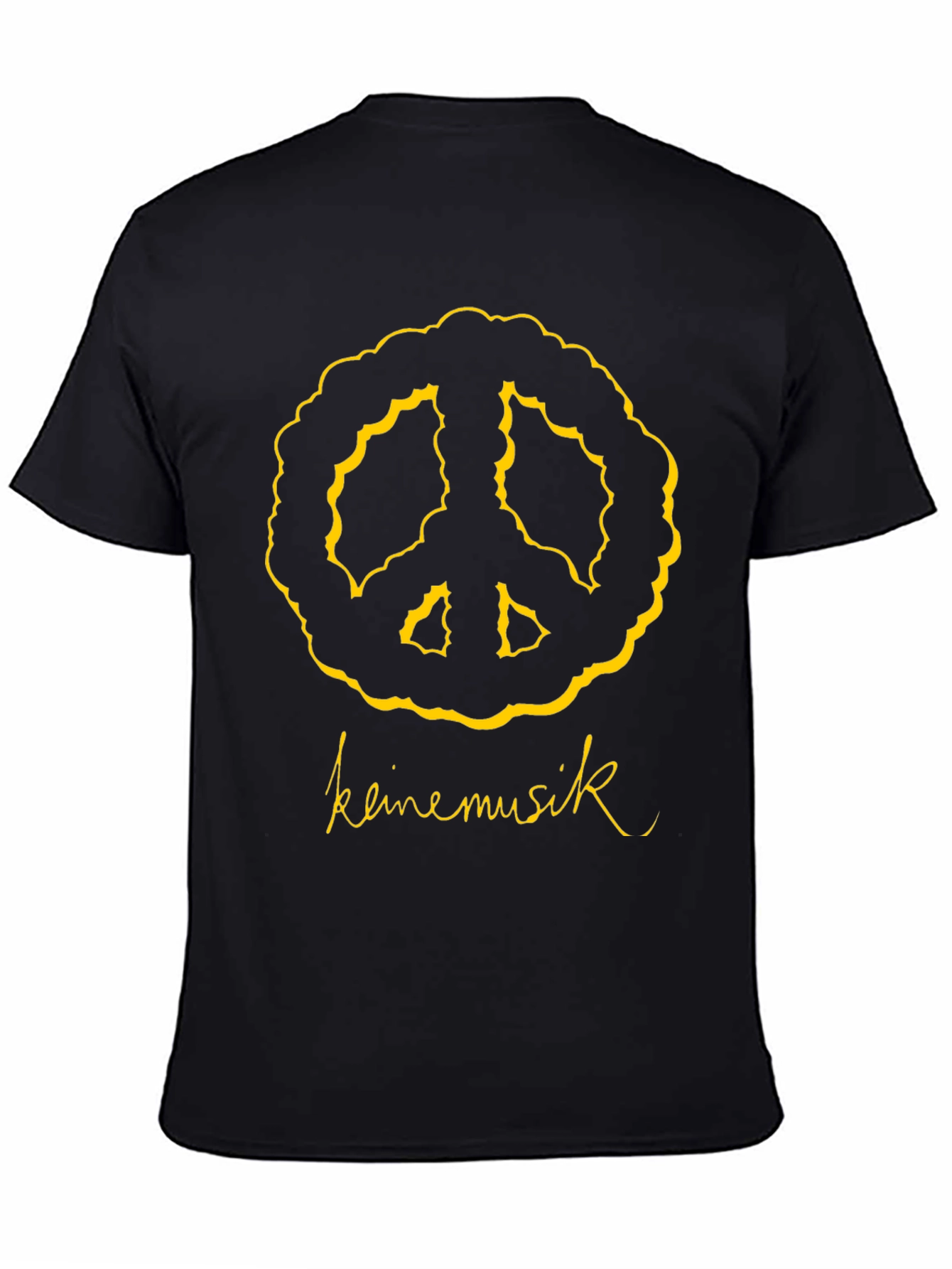 Keine Musik Peace Sign Graphic T-Shirt