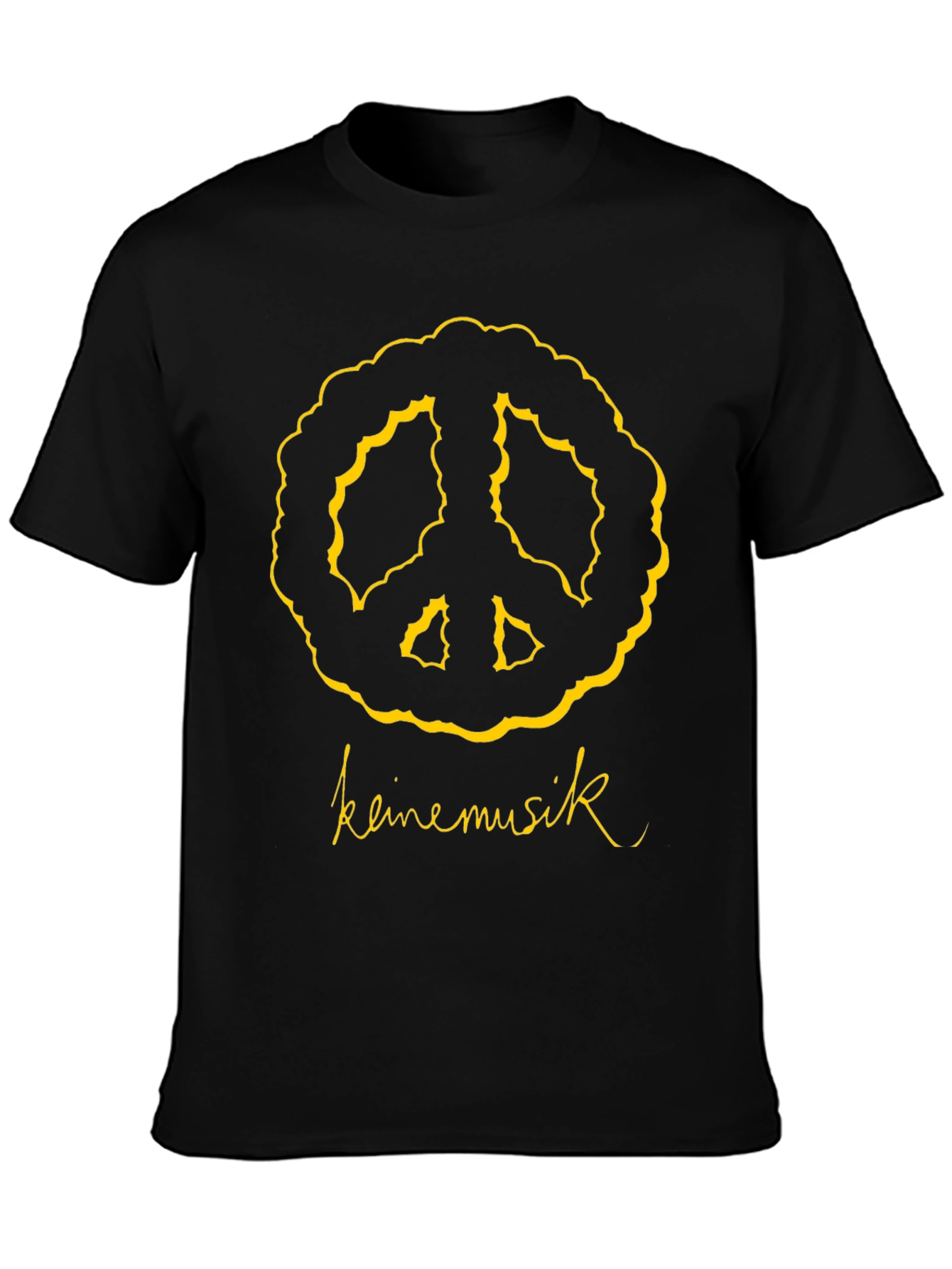 Keine Musik Peace Sign Graphic T-Shirt