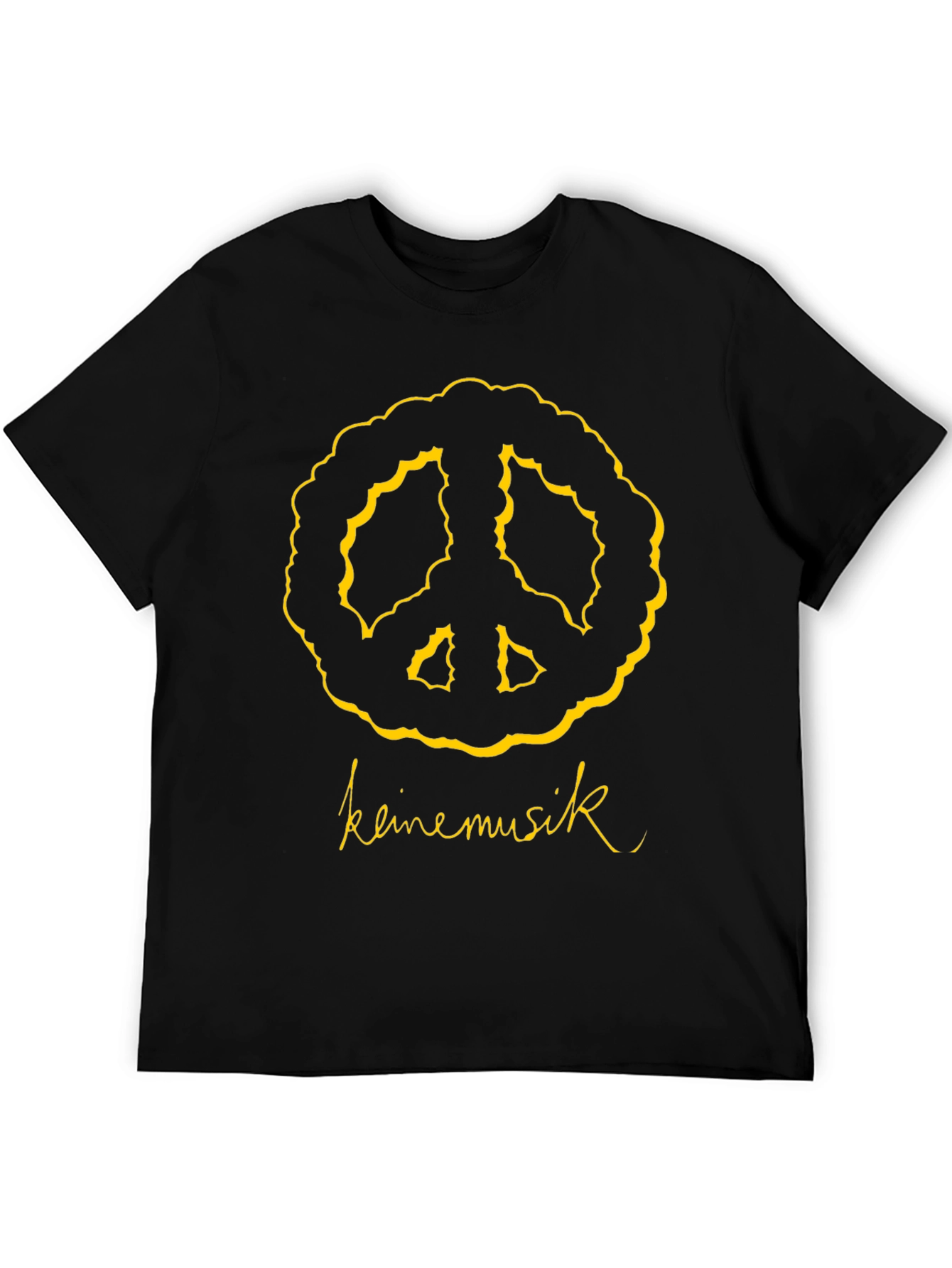 Keine Musik Peace Sign Graphic T-Shirt