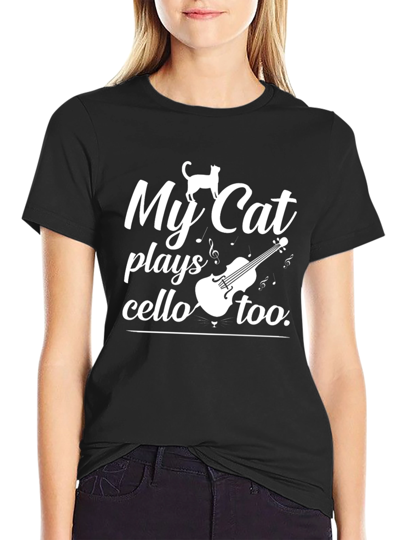 My Cat Plays Cello Too T-Shirt
