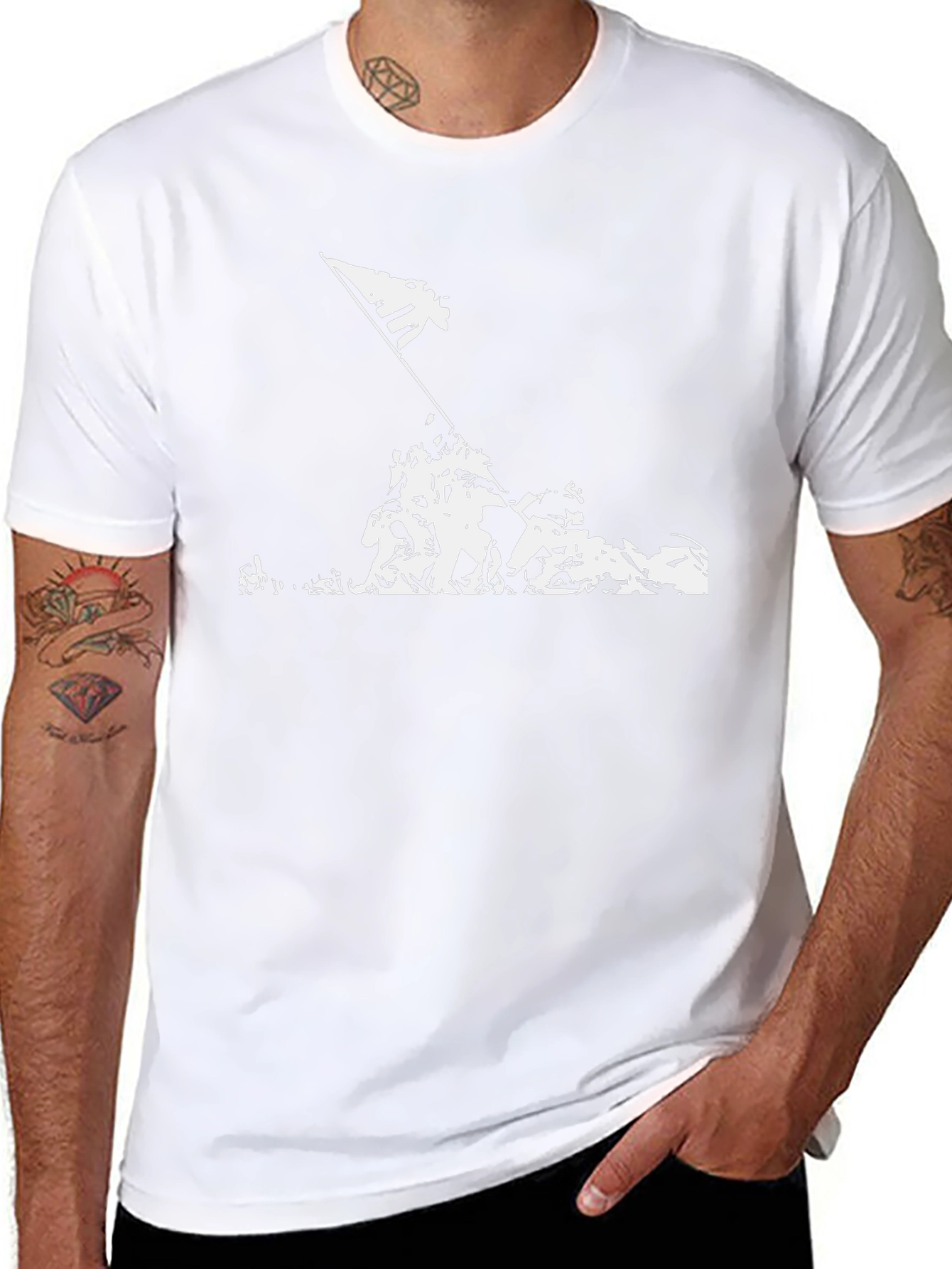 Flag Raising Graphic Tee