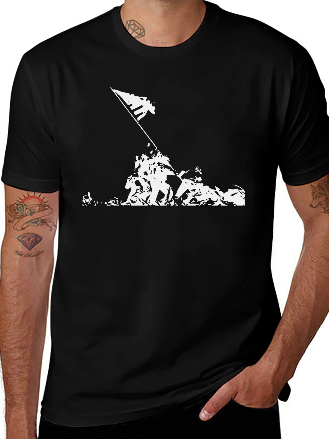 Flag Raising Graphic Tee