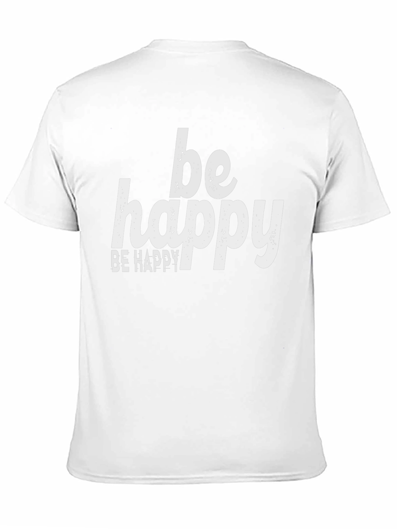 Be Happy Graphic Tee - Black Cotton Comfort
