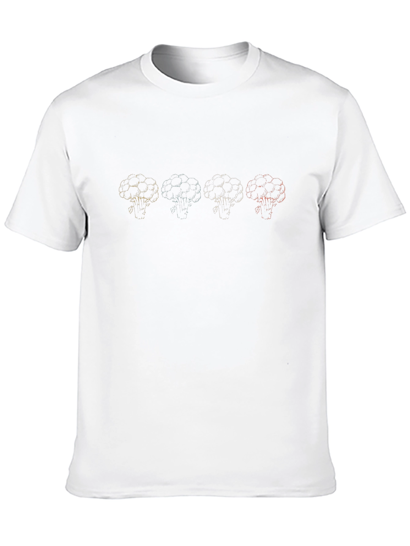 Broccoli Outline Graphic Black Tee