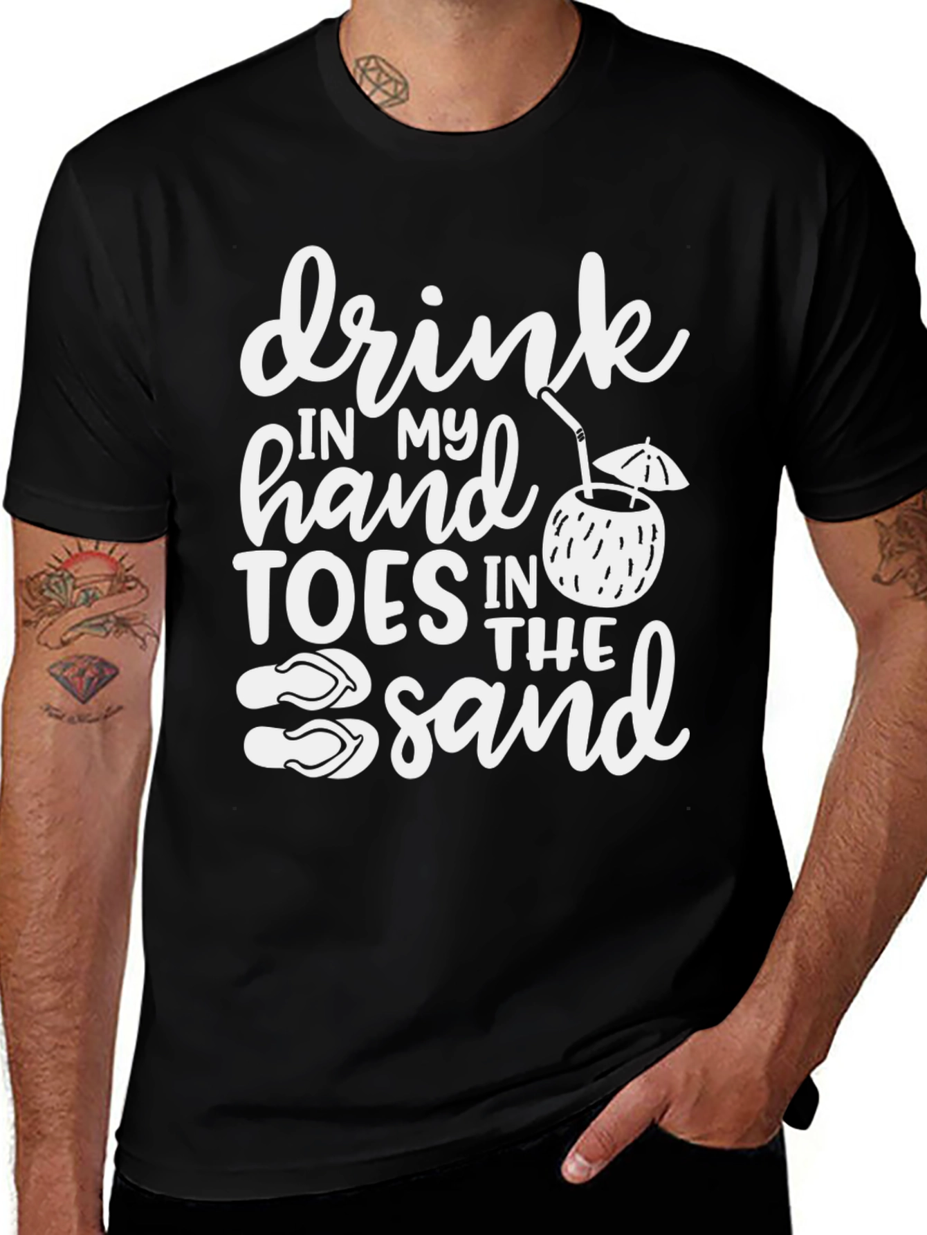 Drink in My Hand T-Shirt - Beach Vibes