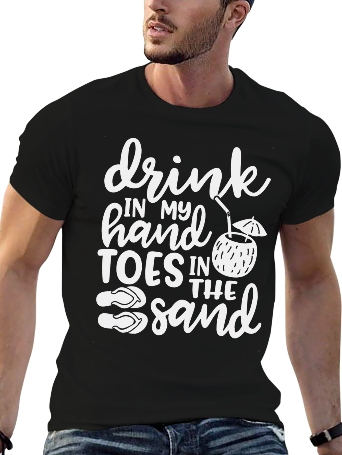 Drink in My Hand T-Shirt - Beach Vibes