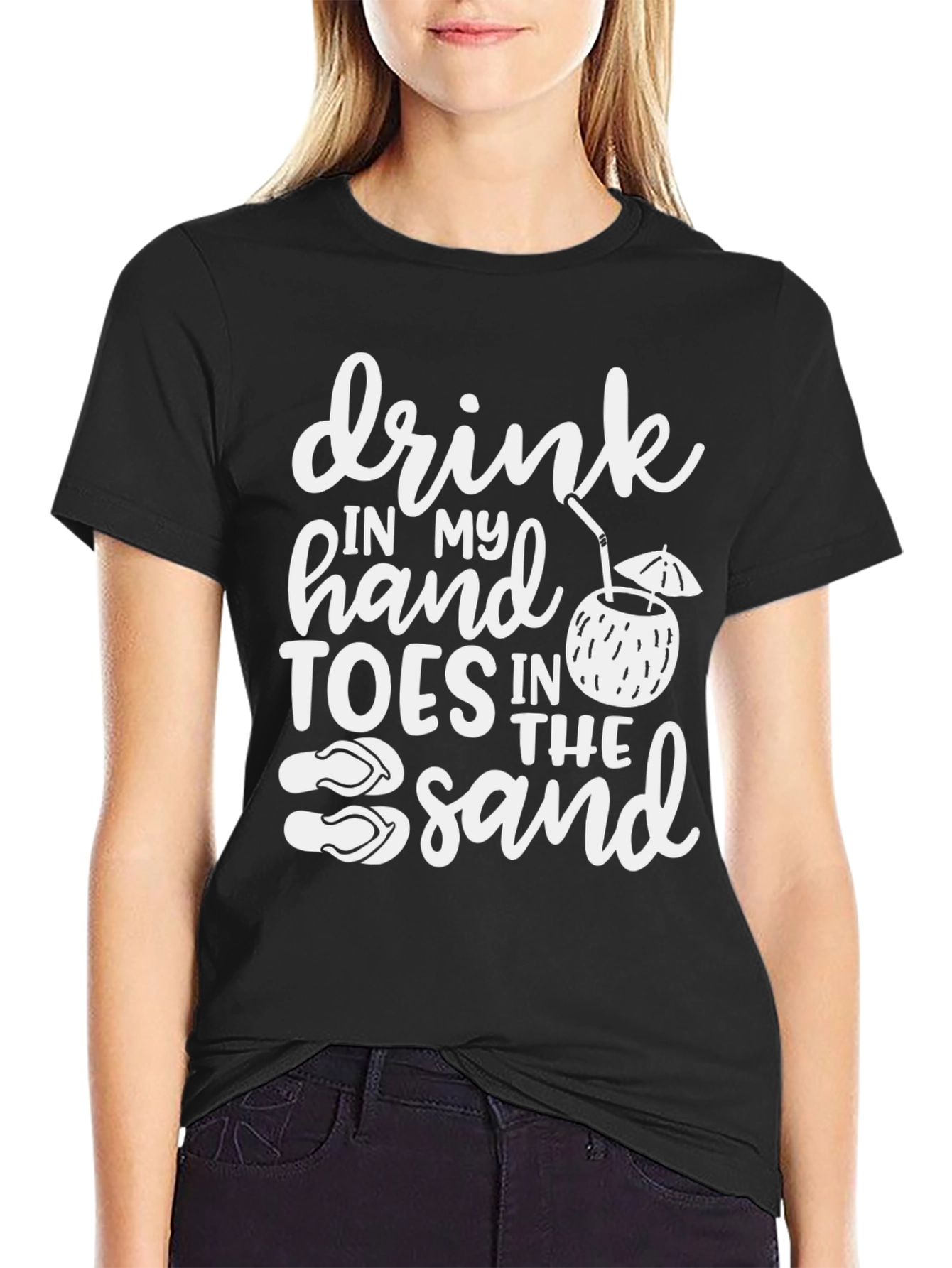 Drink in My Hand T-Shirt - Beach Vibes