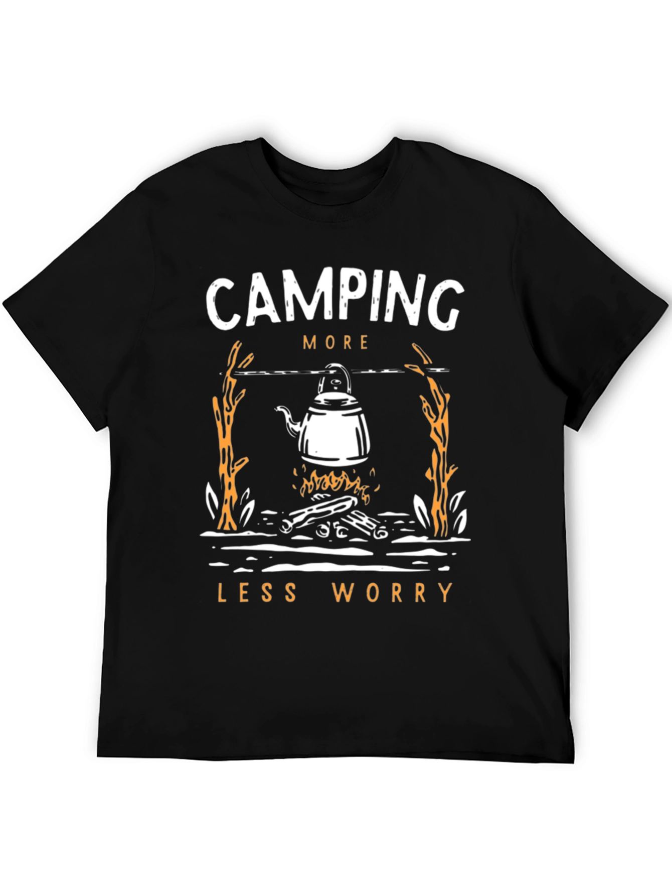 Camping More Worry Less Graphic Tee