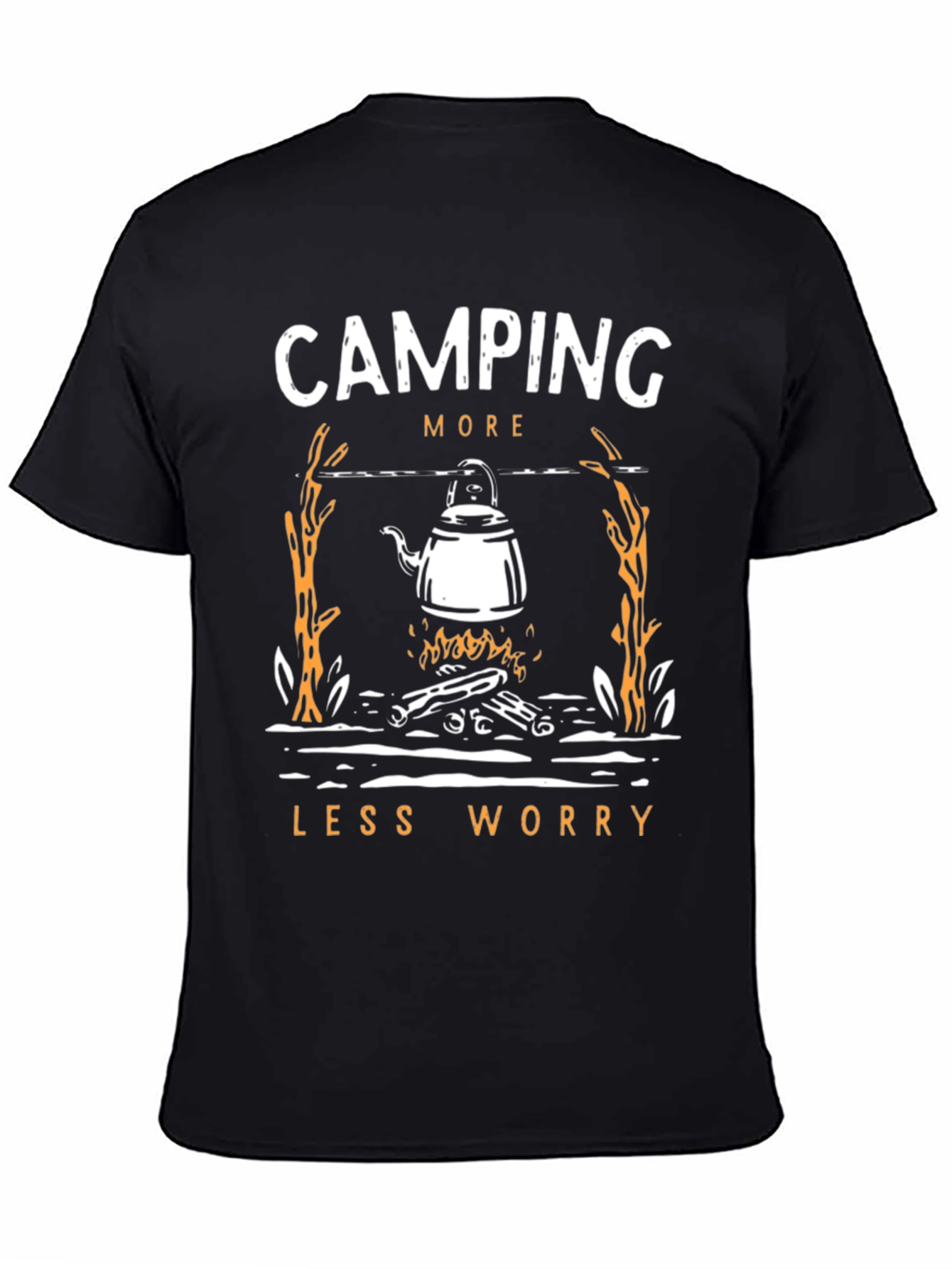 Camping More Worry Less Graphic Tee