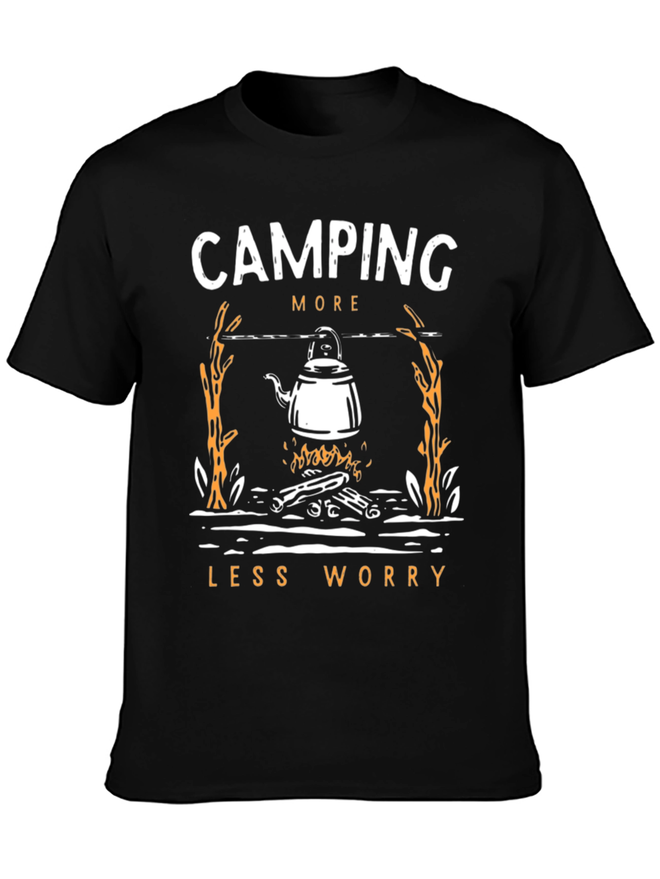 Camping More Worry Less Graphic Tee