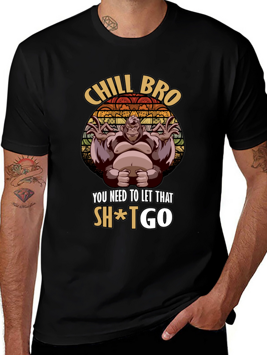 Chill Bro Gorilla Graphic Tee - Relax & Let Go!