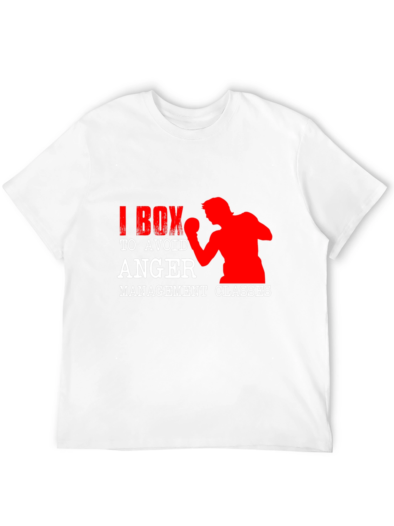 I Box to Avoid Anger Management Classes Black T-Shirt