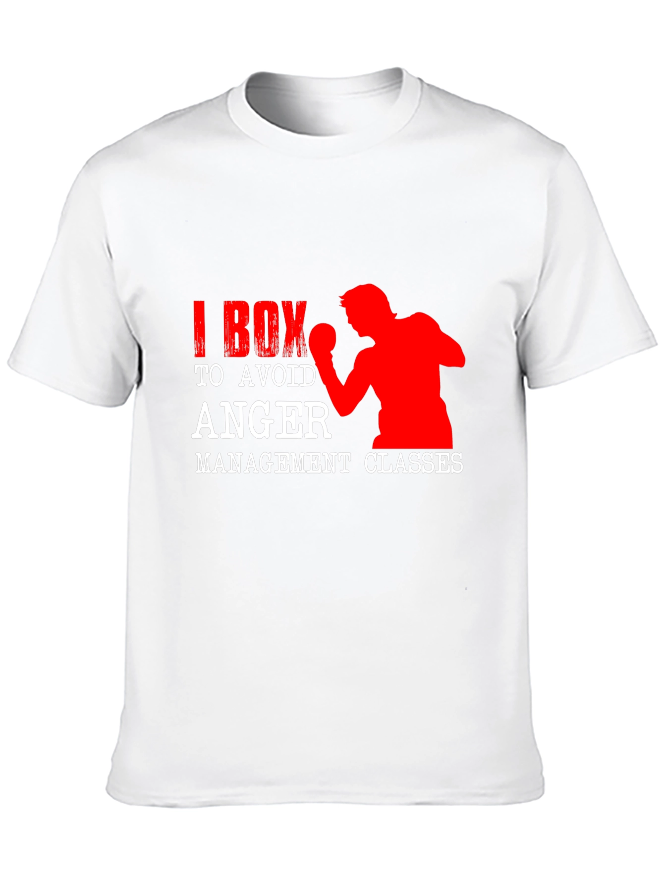 I Box to Avoid Anger Management Classes Black T-Shirt