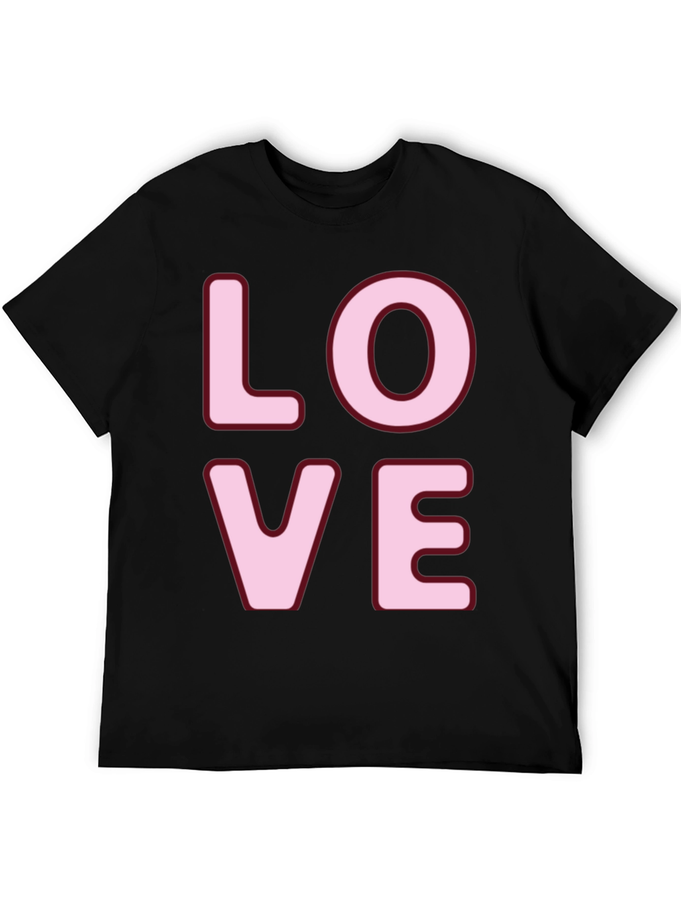 Love Graphic Tee - Black Crew Neck T-Shirt