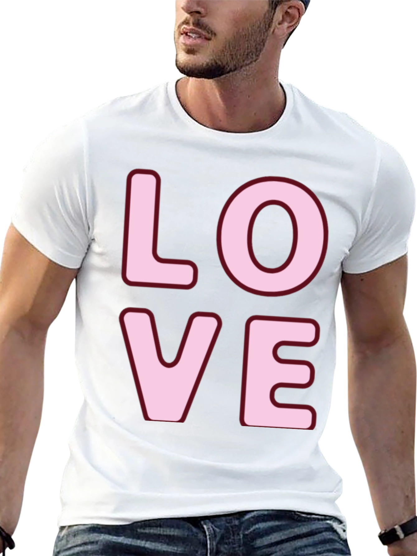 Love Graphic Tee - Black Crew Neck T-Shirt