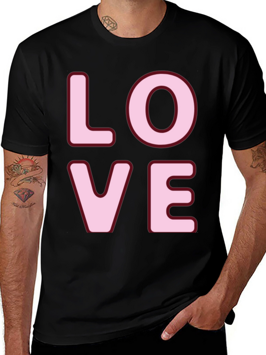 Love Graphic Tee - Black Crew Neck T-Shirt