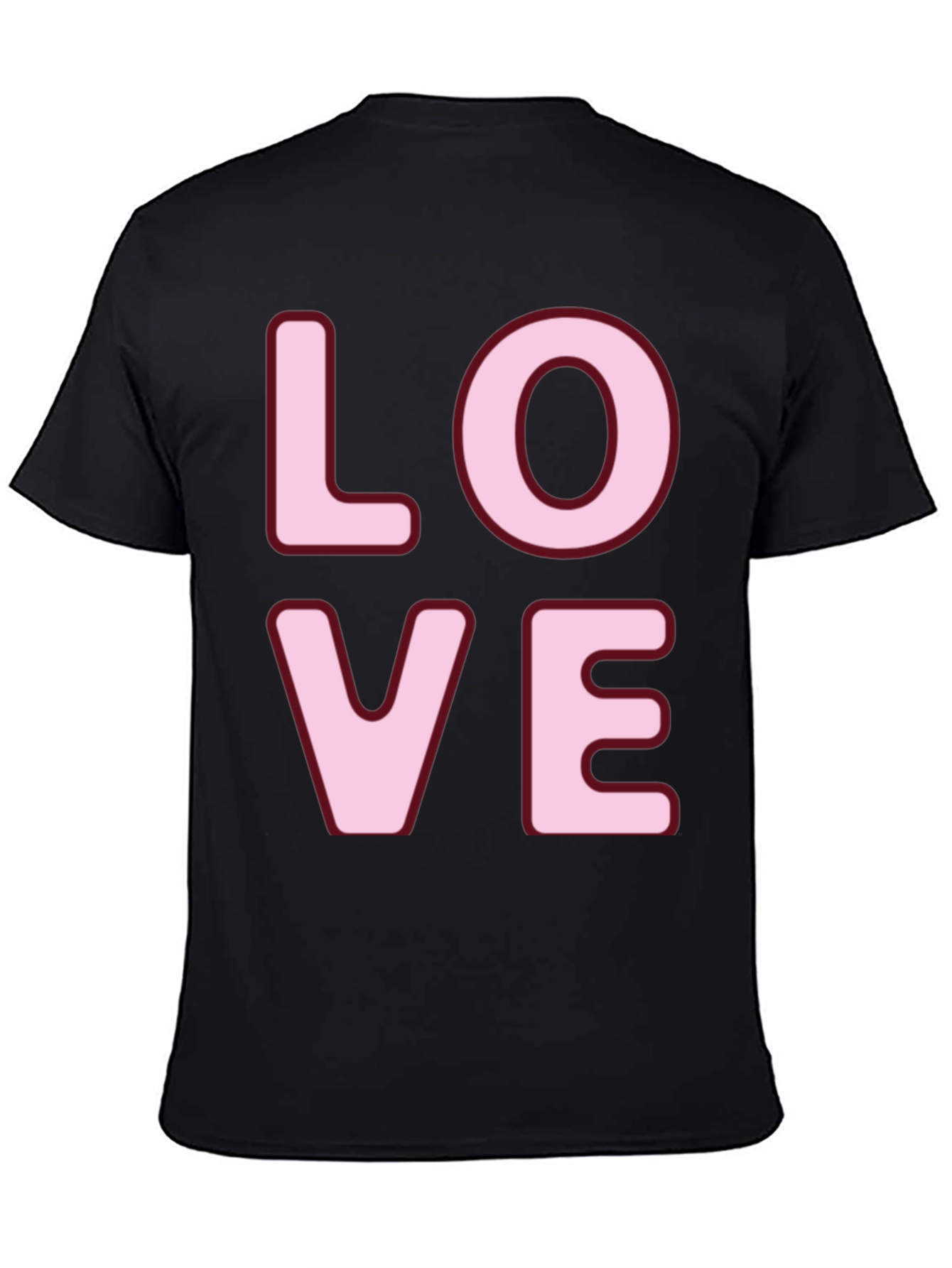 Love Graphic Tee - Black Crew Neck T-Shirt