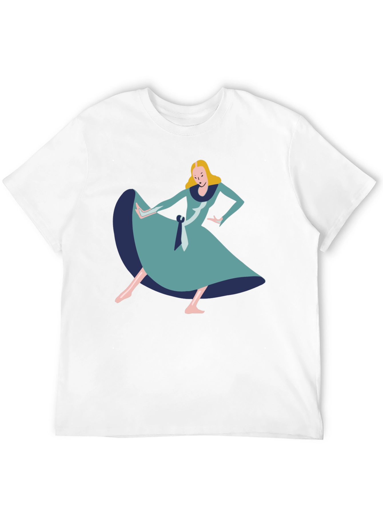 Alice in Wonderland Style Graphic Tee - Black