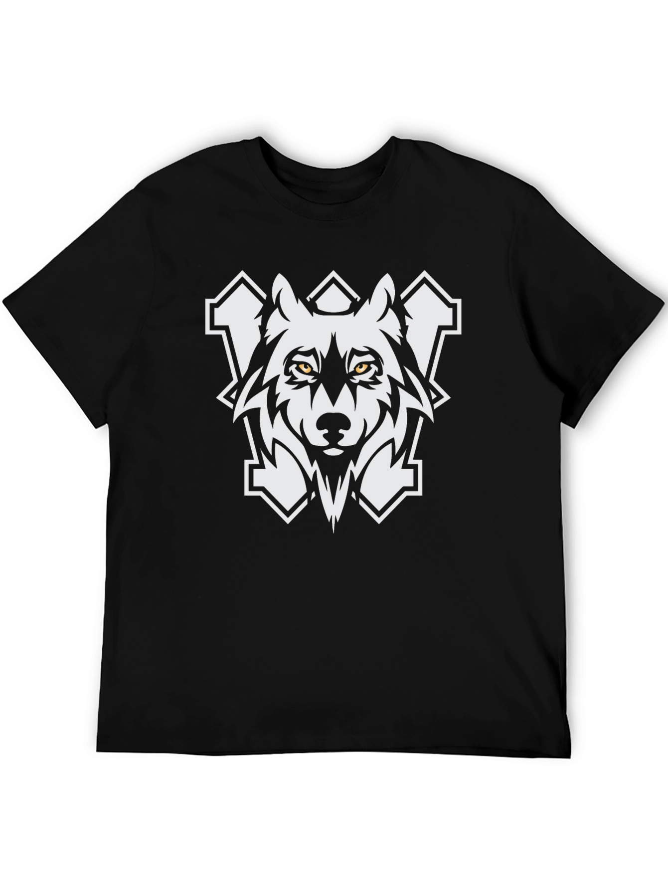 Black Wolf Graphic Tee - Fierce Style