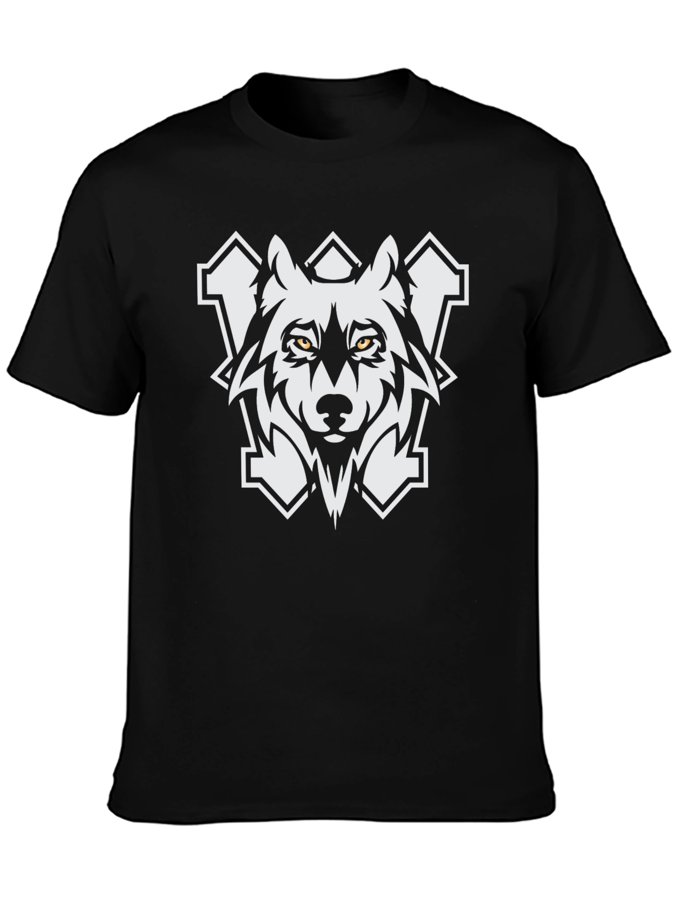 Black Wolf Graphic Tee - Fierce Style