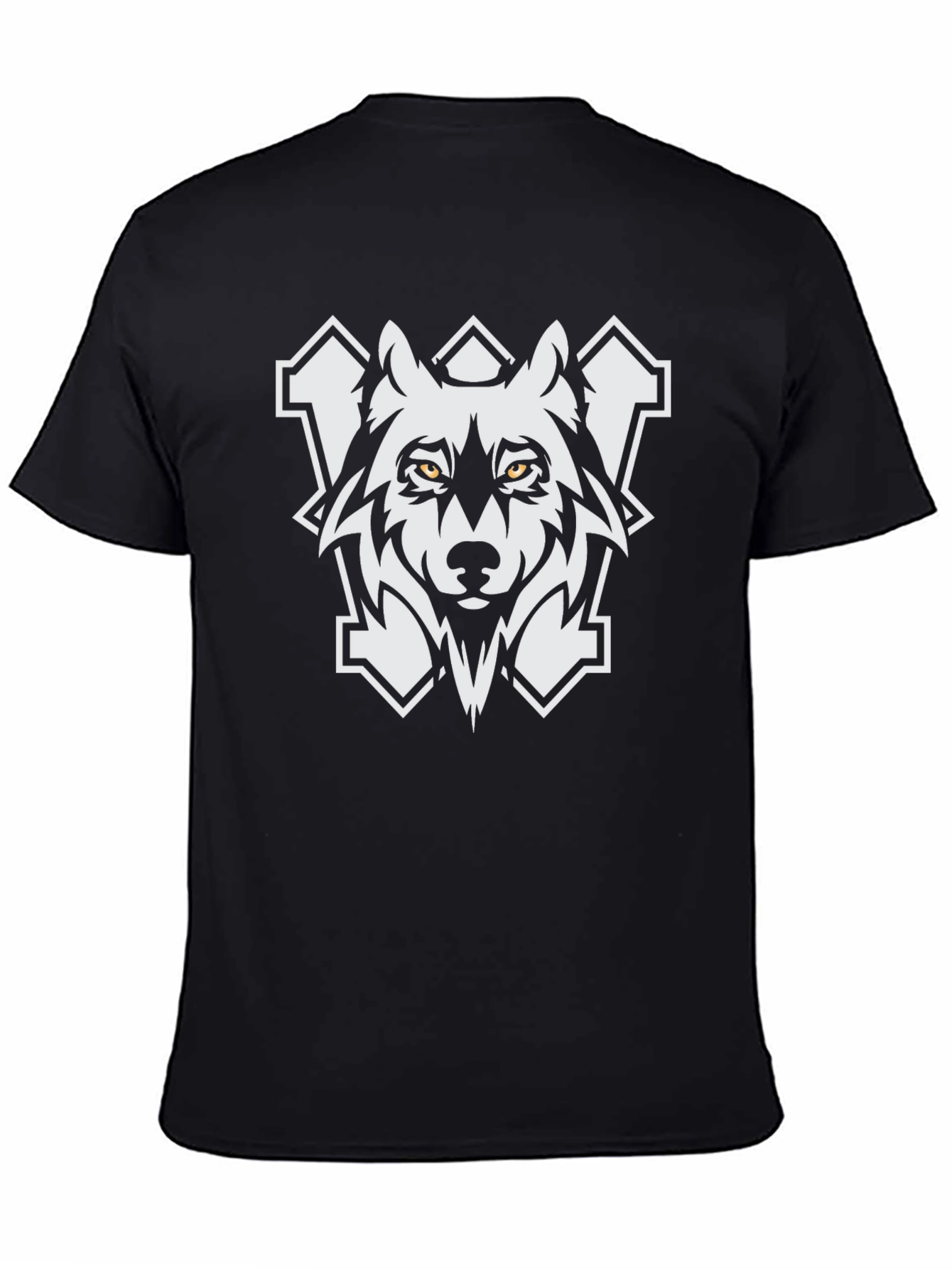 Black Wolf Graphic Tee - Fierce Style