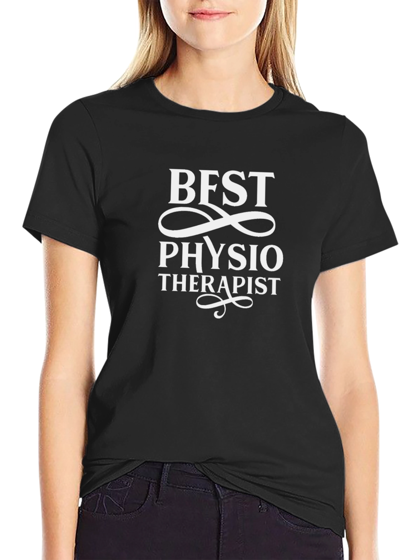 Best Physio Therapist Black T-Shirt