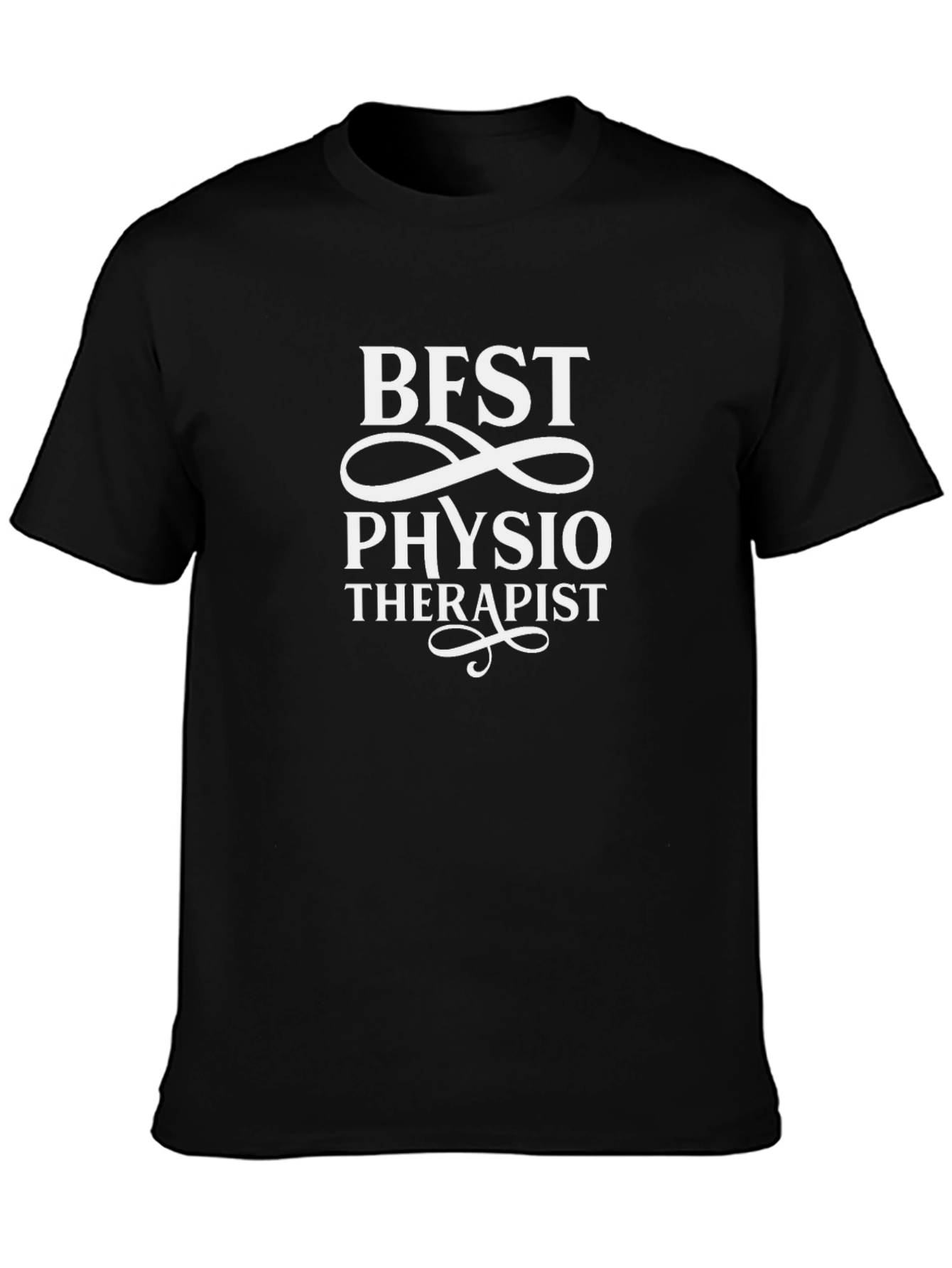 Best Physio Therapist Black T-Shirt