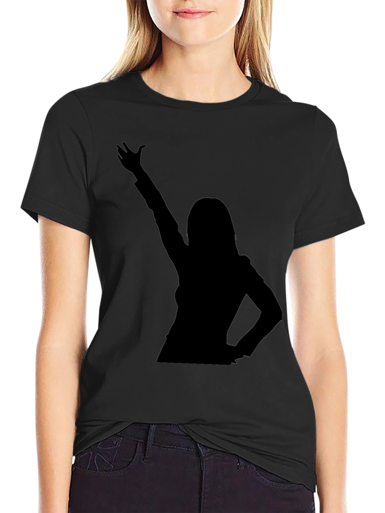 Silhouette Graphic T-Shirt - Unisex Black Tee