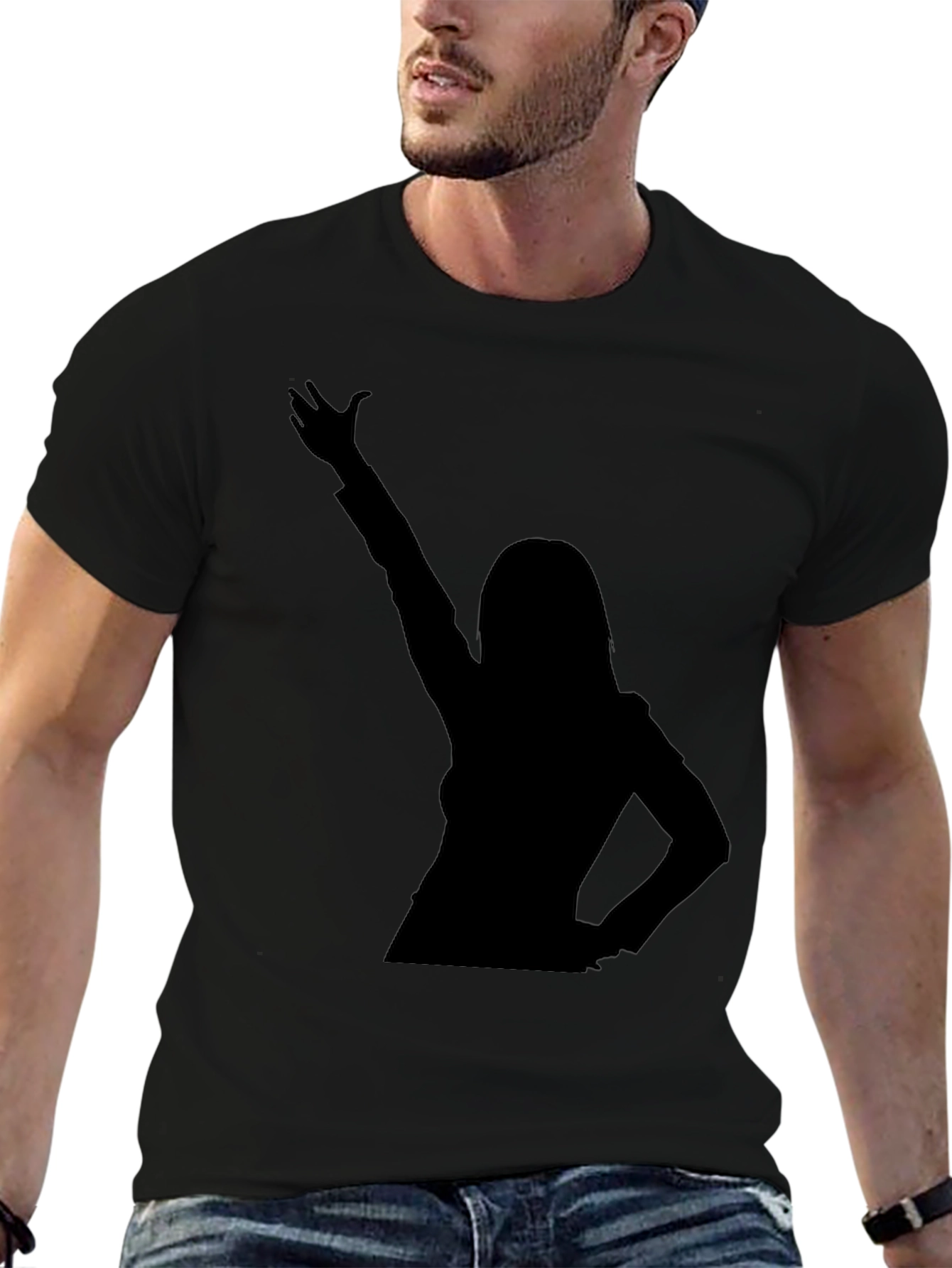 Silhouette Graphic T-Shirt - Unisex Black Tee