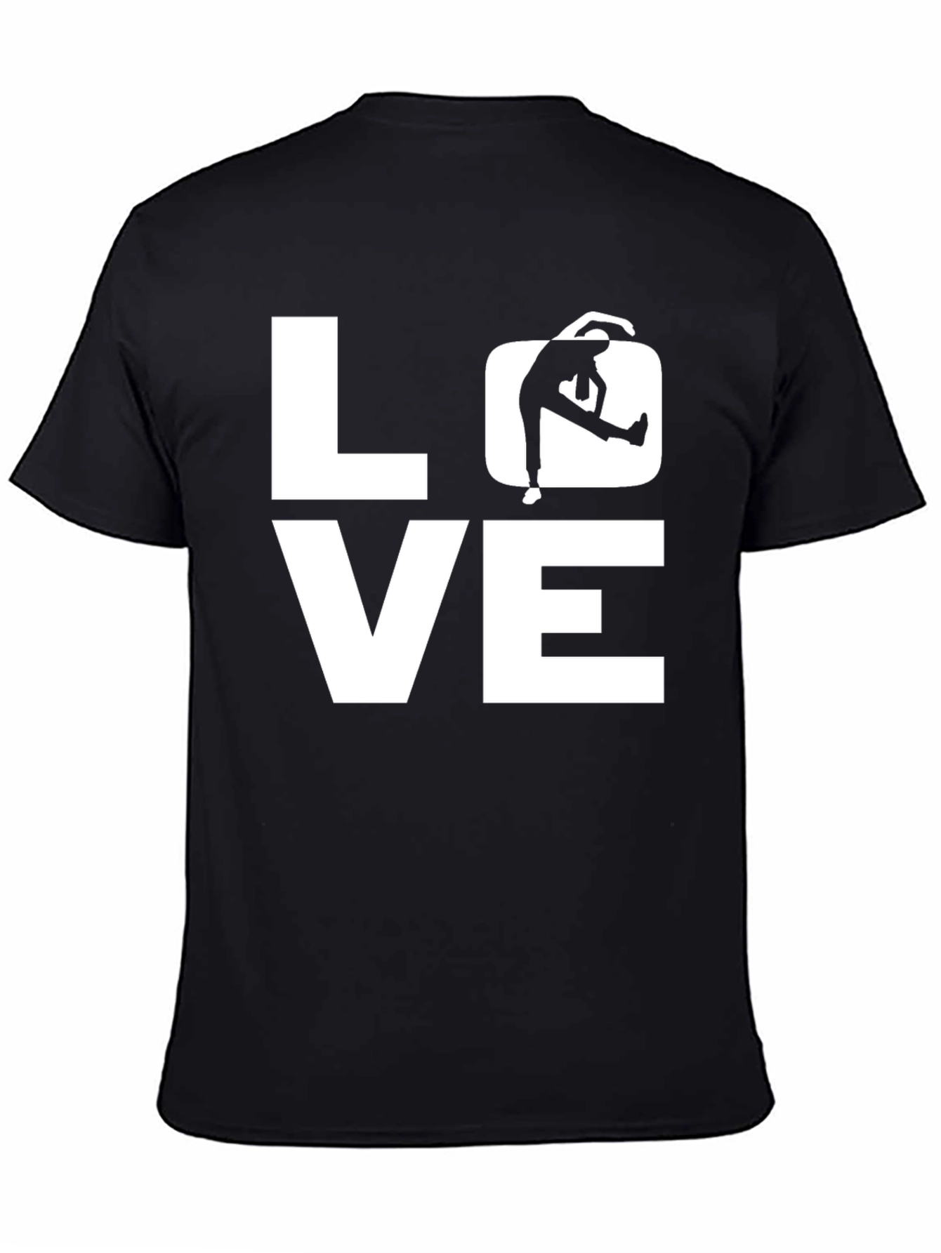 LOVE Yoga Black Graphic T-Shirt