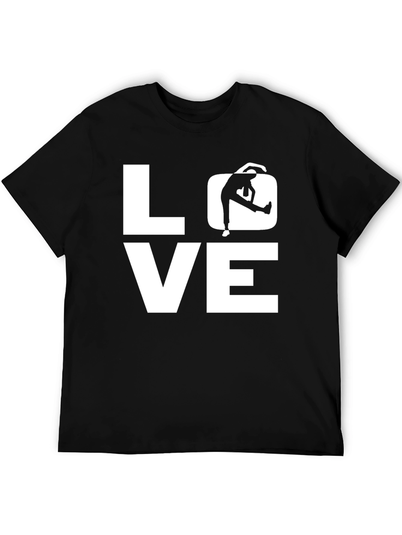 LOVE Yoga Black Graphic T-Shirt