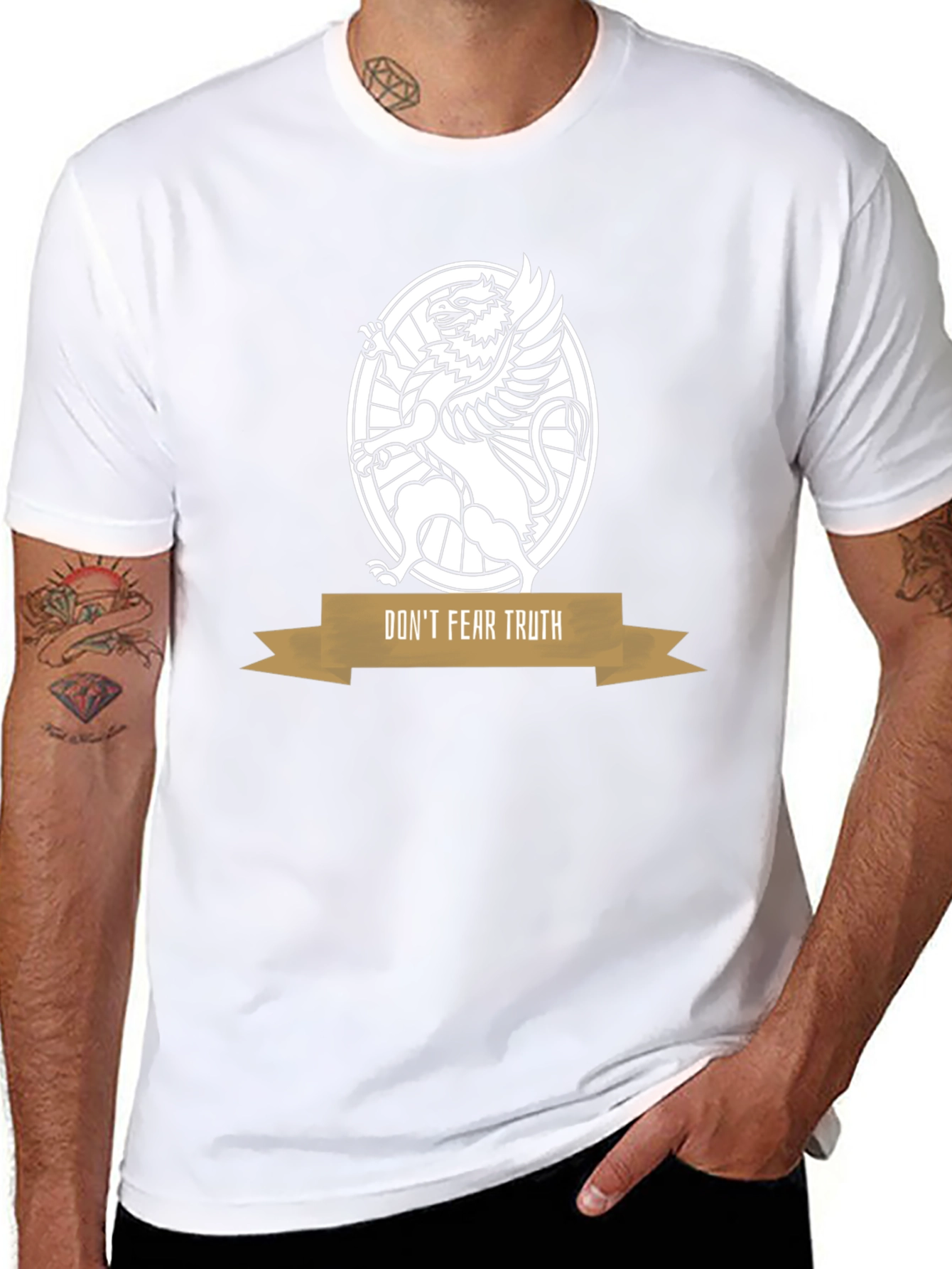 Dont Fear Truth Griffin Emblem Tee