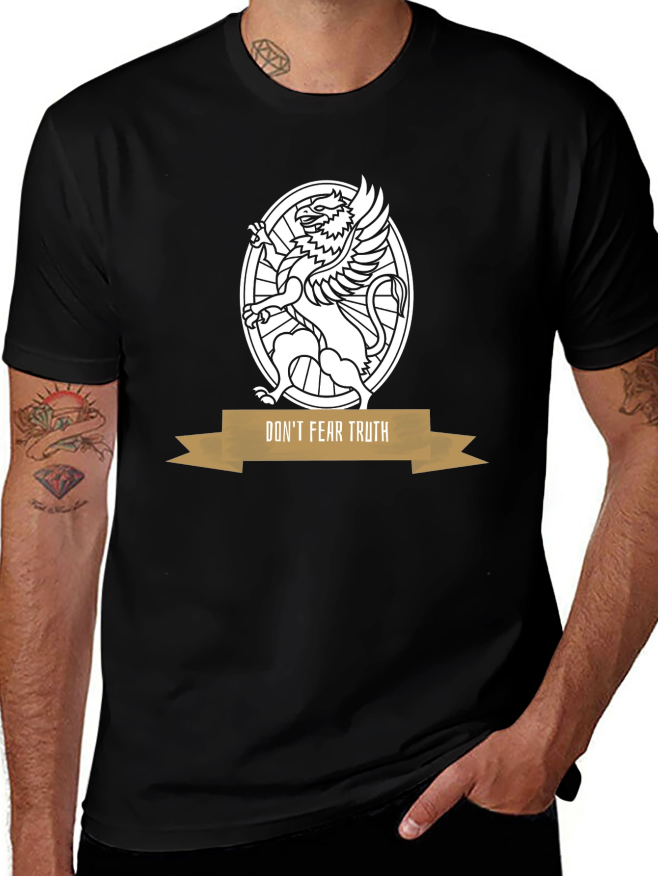 Dont Fear Truth Griffin Emblem Tee