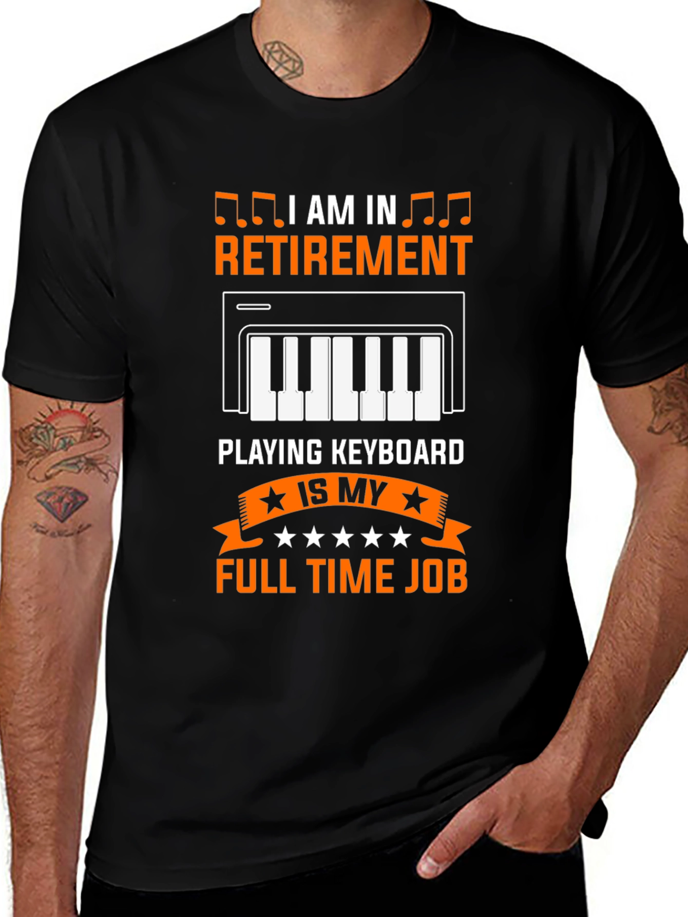 Retirement Keyboard Player T-Shirt