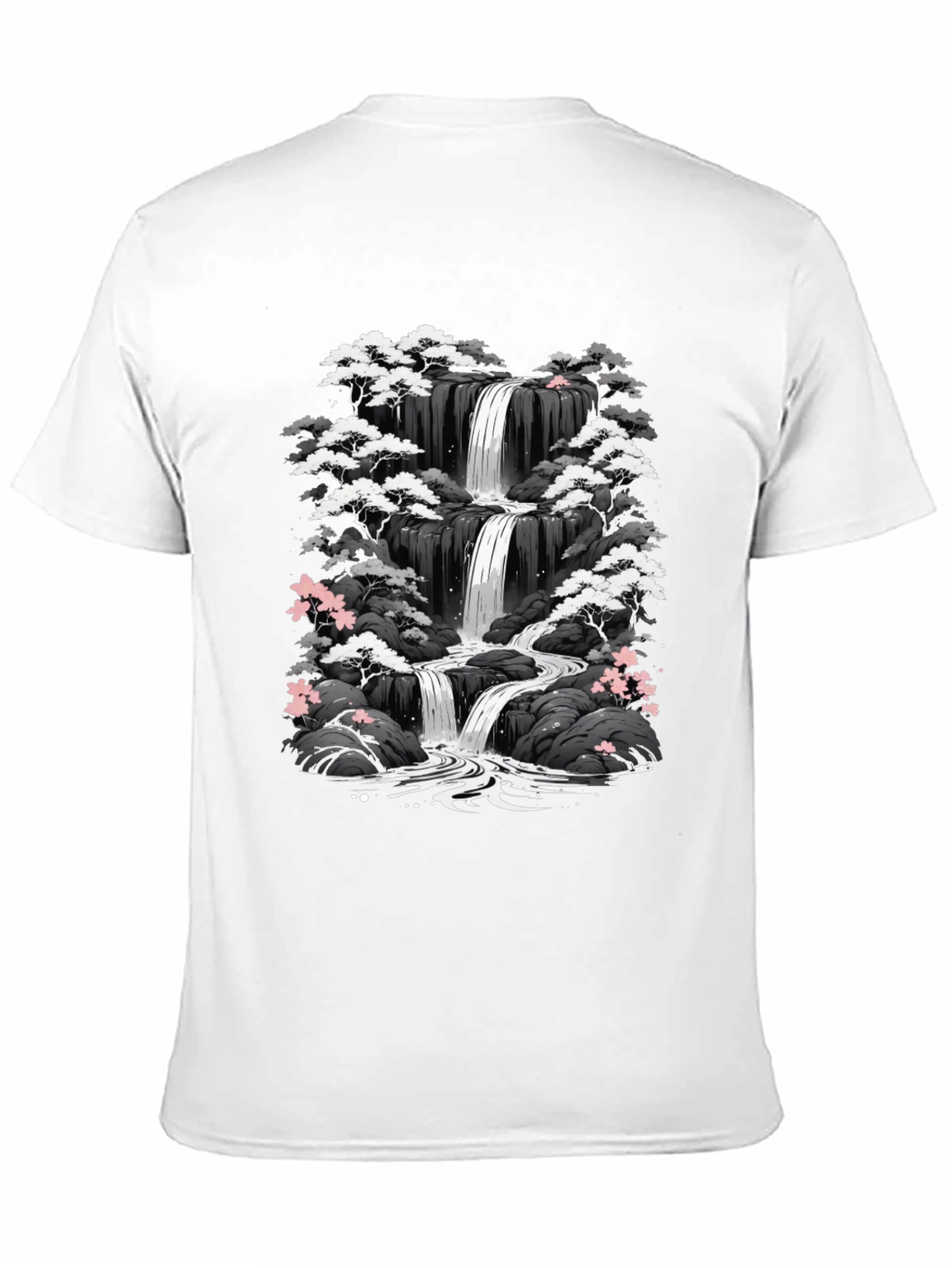 Waterfall Graphic Tee - Black