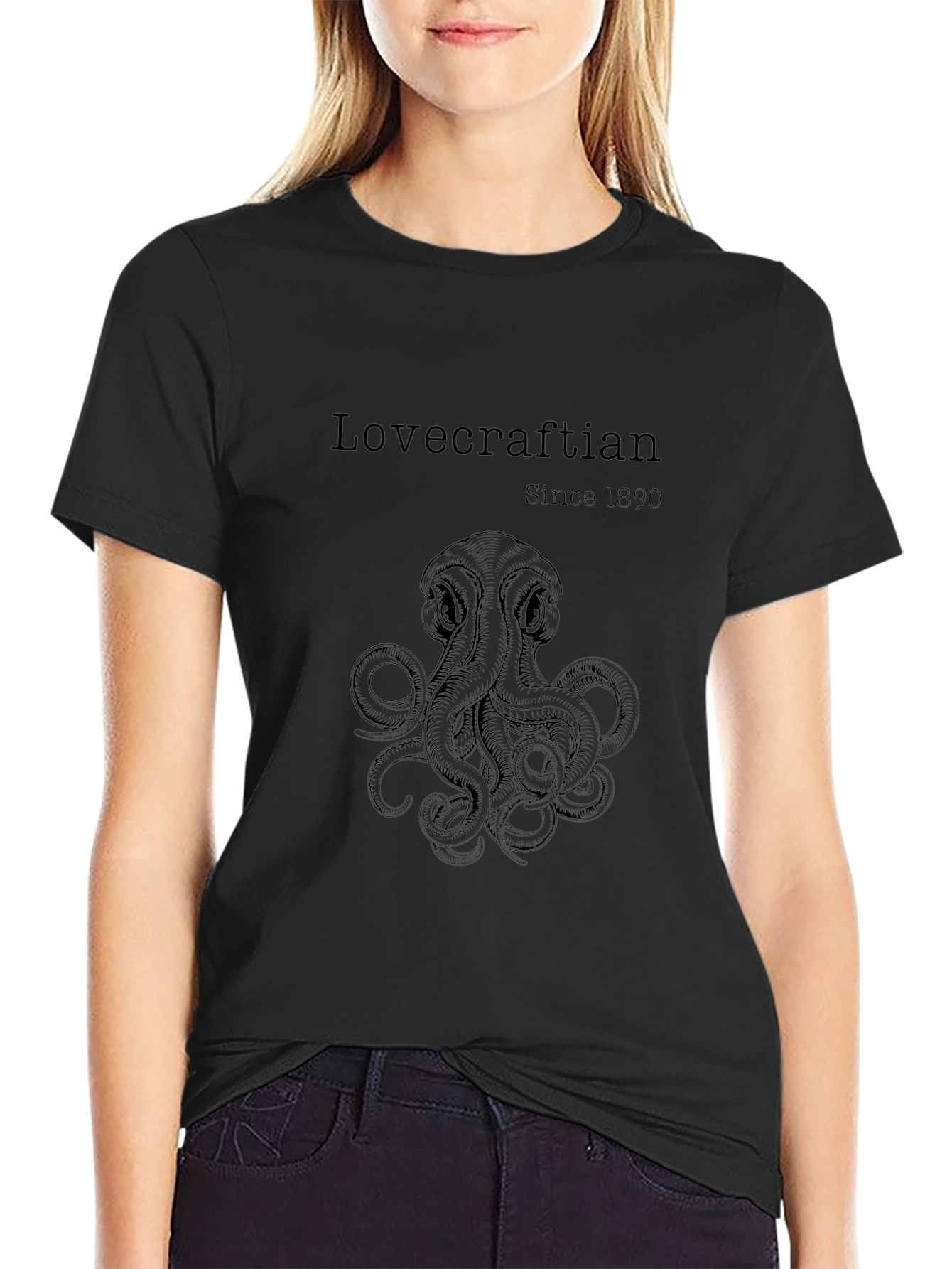 Lovecraftian Octopus Graphic T-Shirt - Since 1890