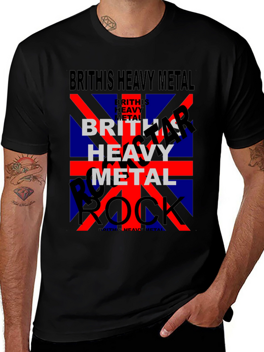 British Heavy Metal Rock Band Graphic T-Shirt