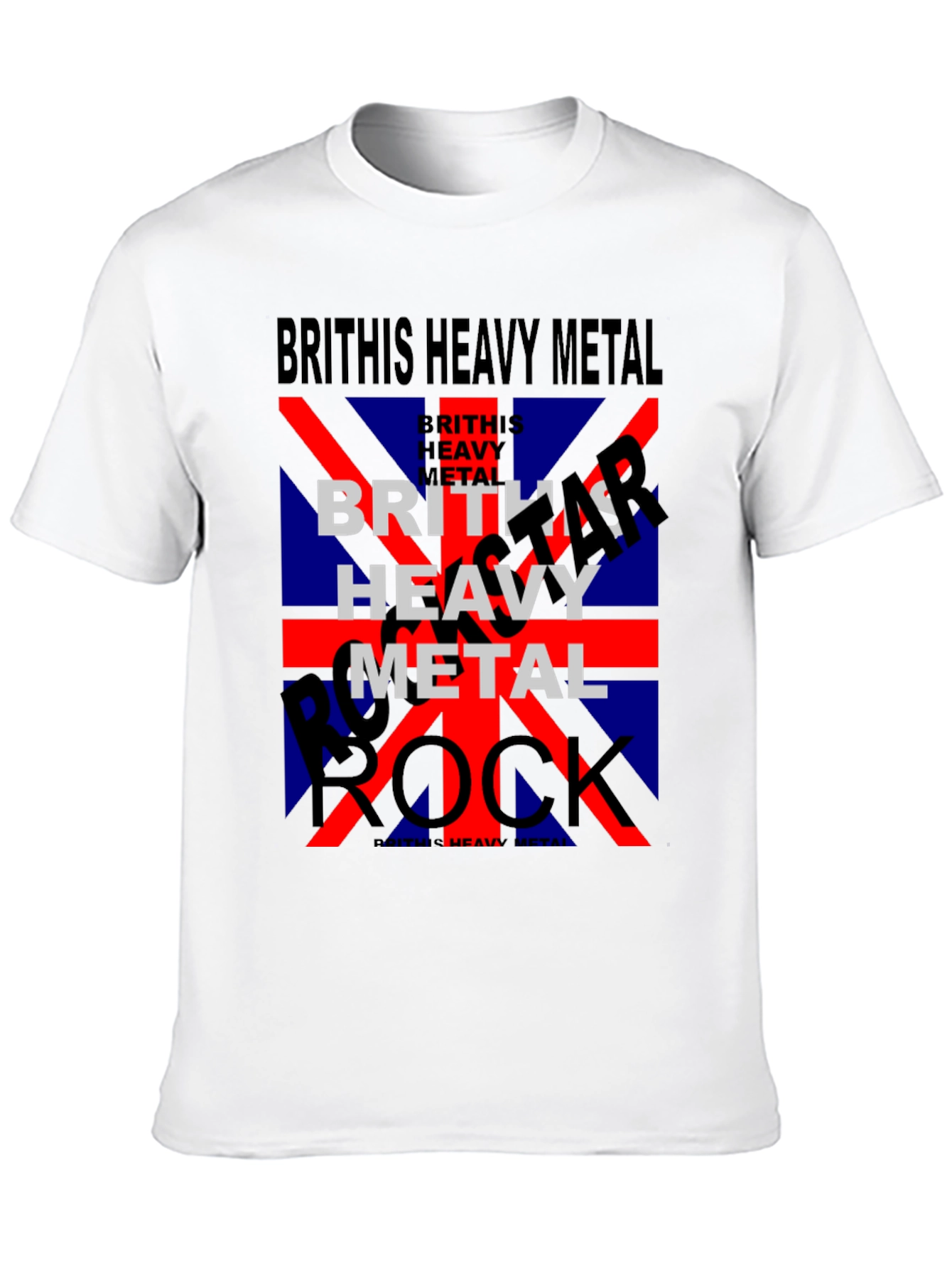 British Heavy Metal Rock Band Graphic T-Shirt