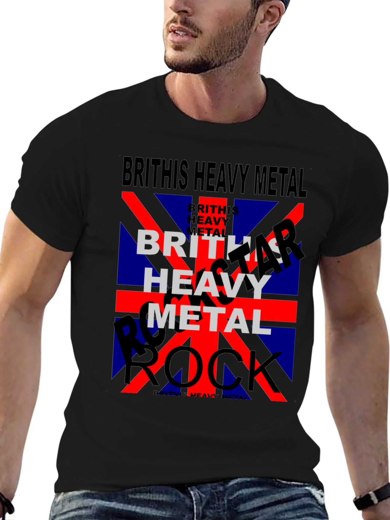 British Heavy Metal Rock Band Graphic T-Shirt
