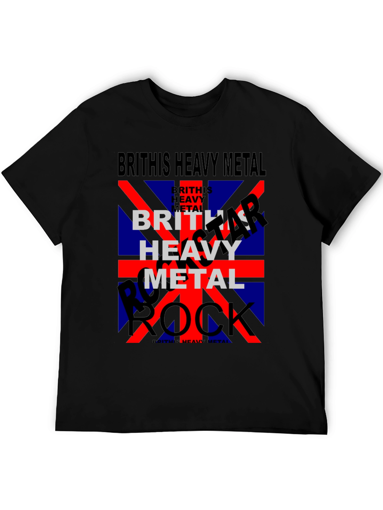 British Heavy Metal Rock Band Graphic T-Shirt