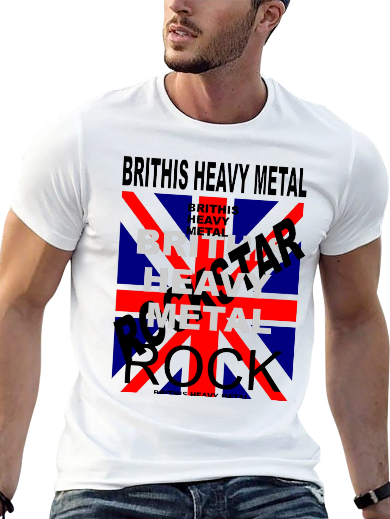 British Heavy Metal Rock Band Graphic T-Shirt