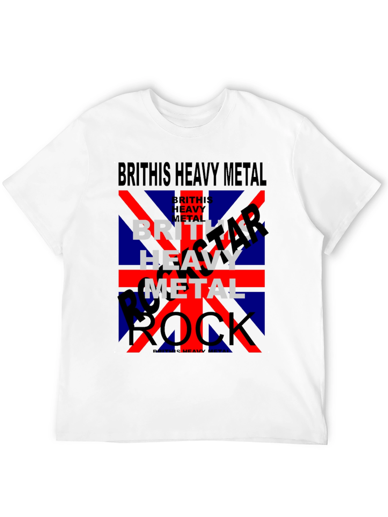 British Heavy Metal Rock Band Graphic T-Shirt