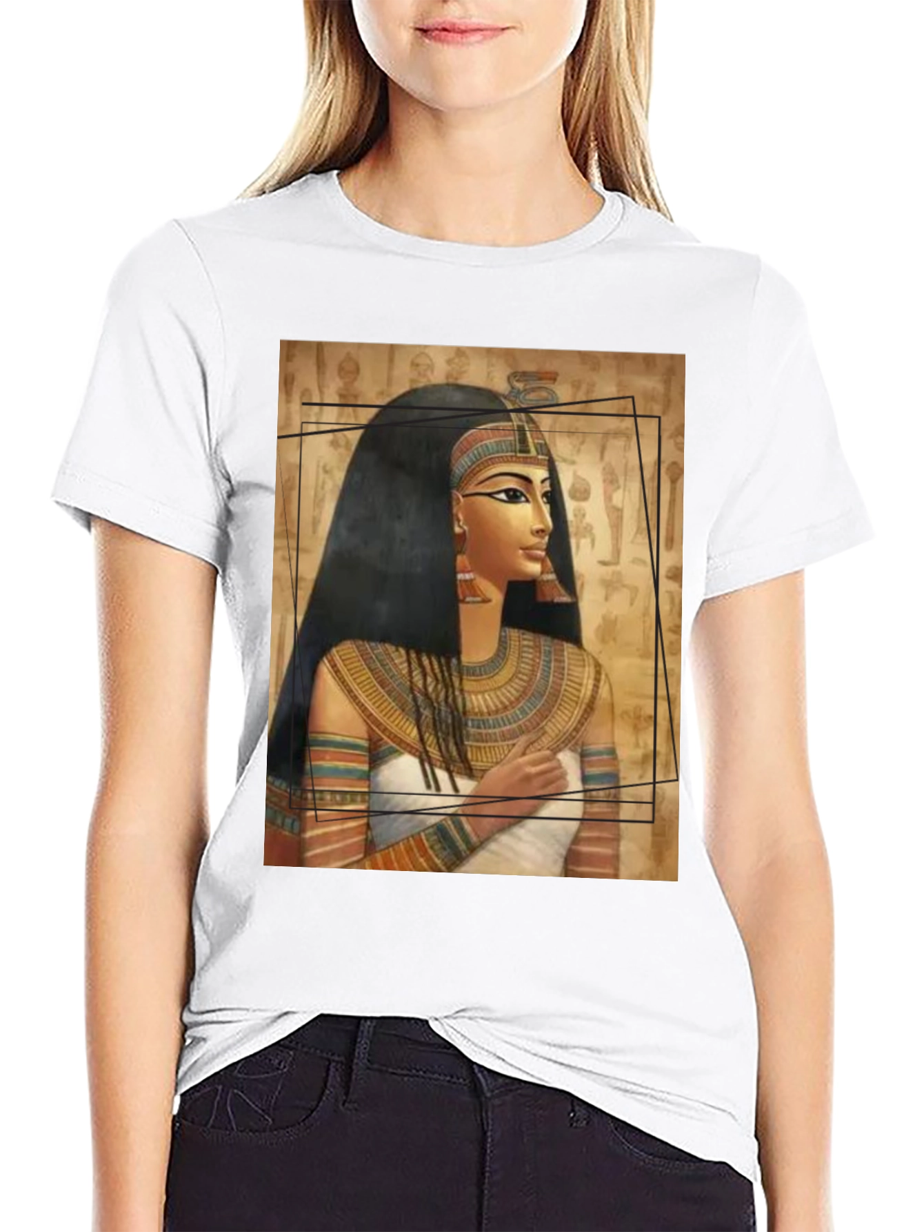 Cleopatra Graphic Tee - Egyptian Queen T-Shirt
