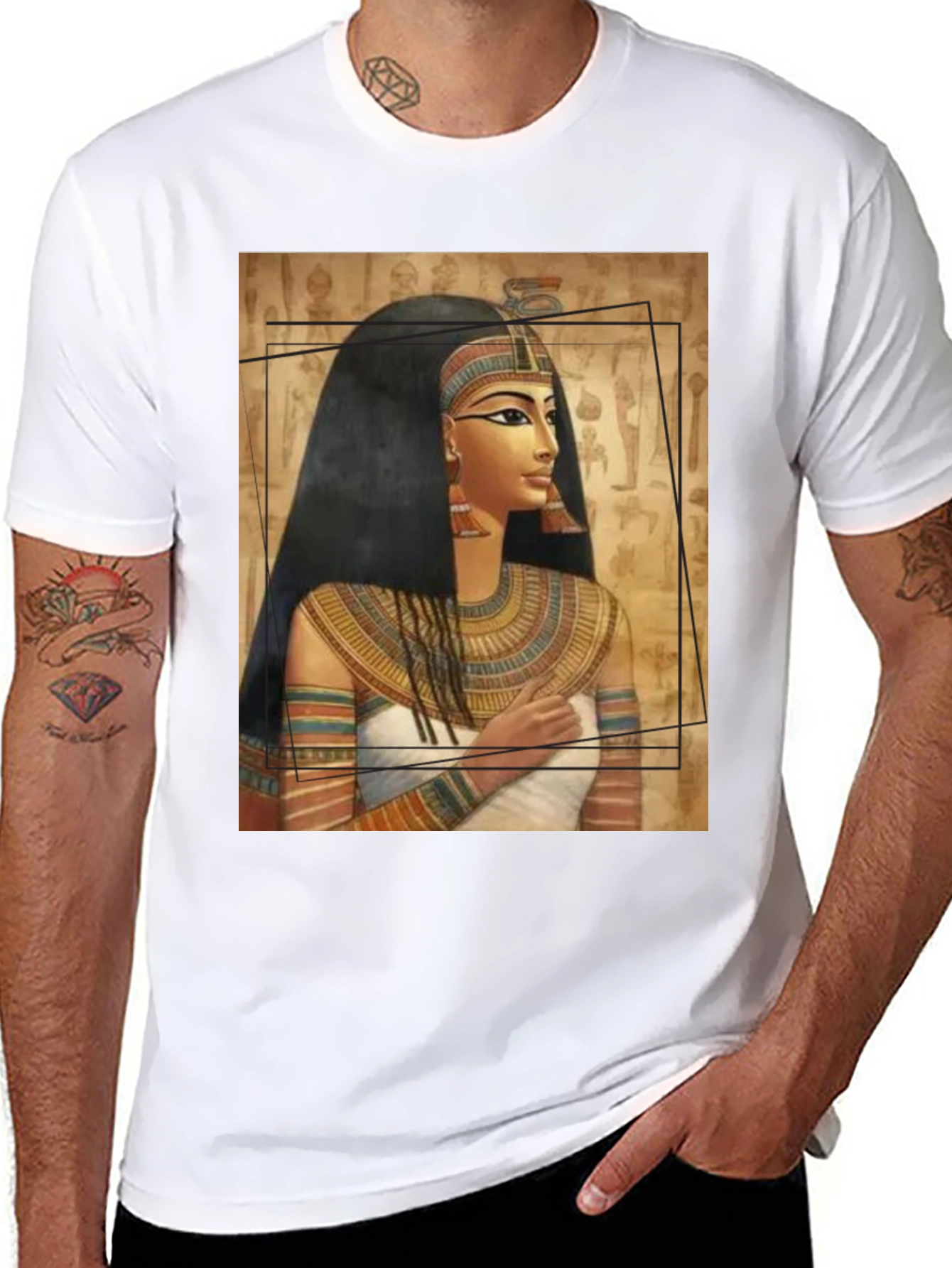 Cleopatra Graphic Tee - Egyptian Queen T-Shirt