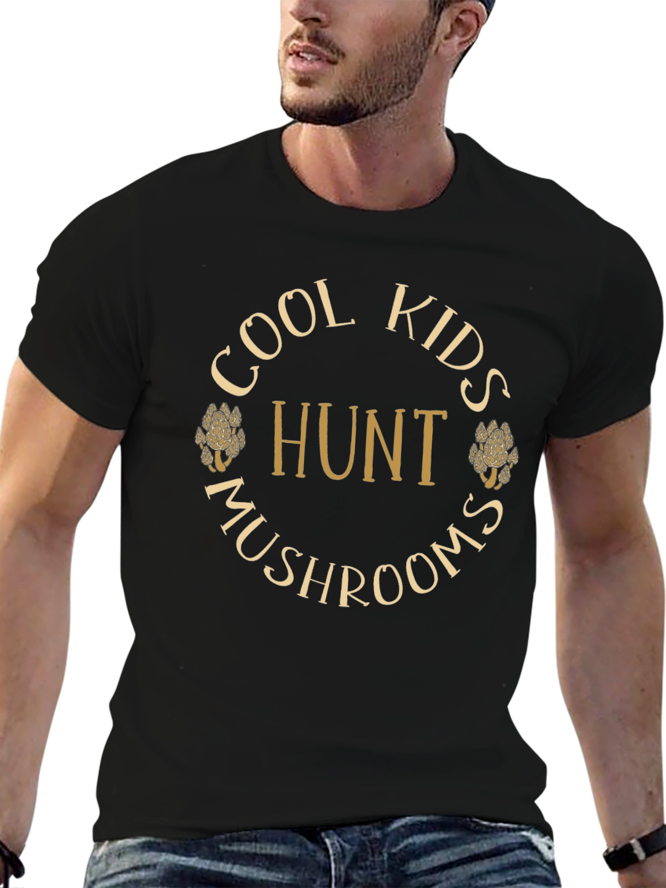 Cool Kids Hunt Mushrooms Graphic Tee