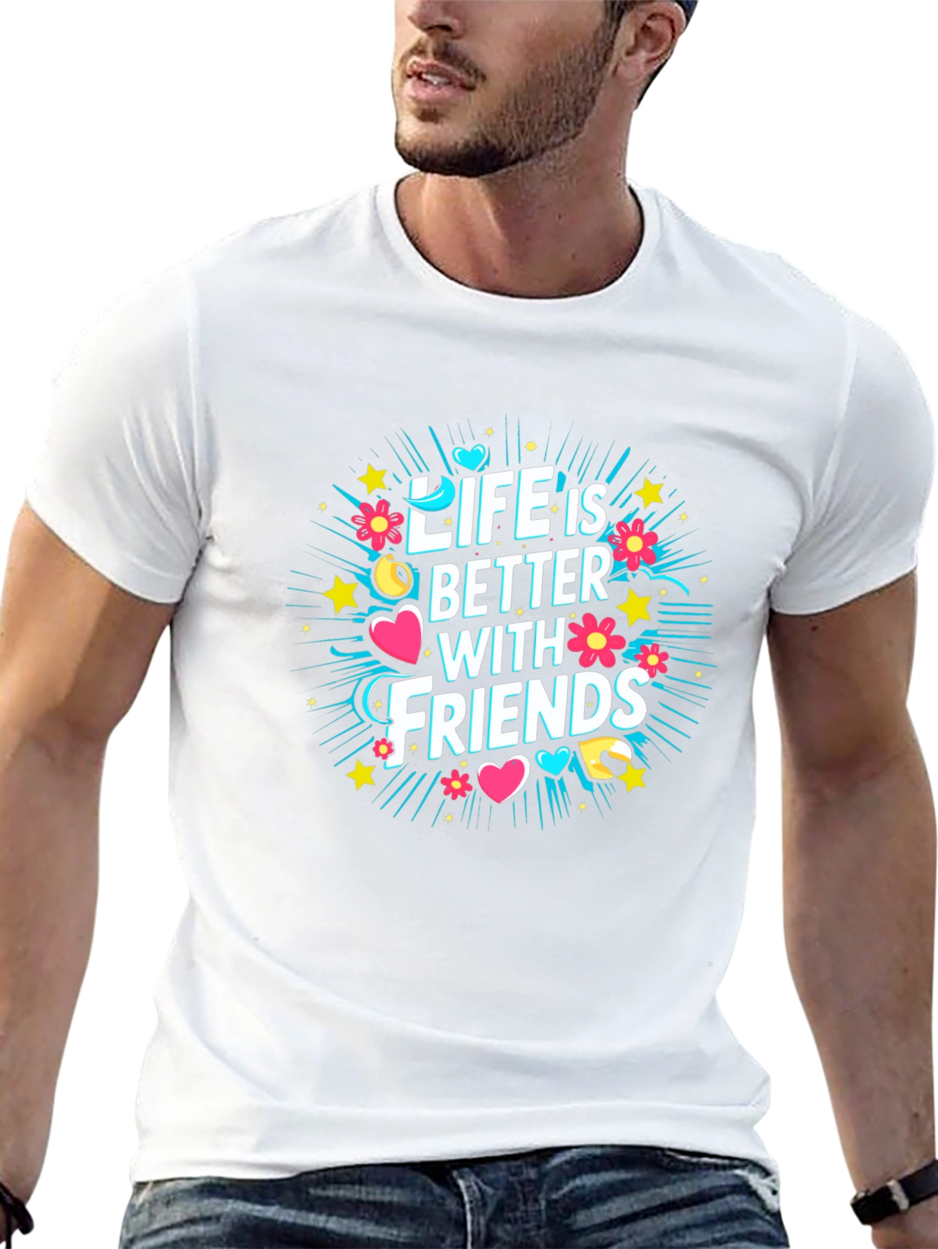 Life is Better With Friends Graphic T-Shirt