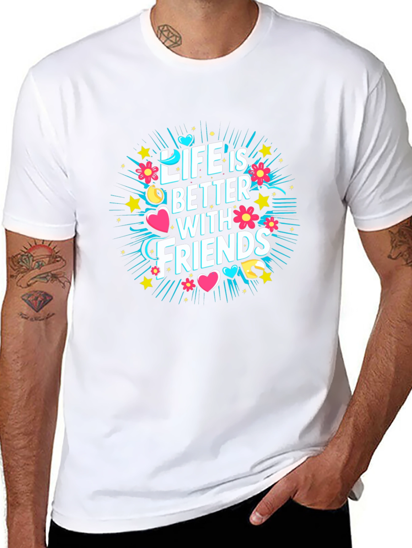 Life is Better With Friends Graphic T-Shirt