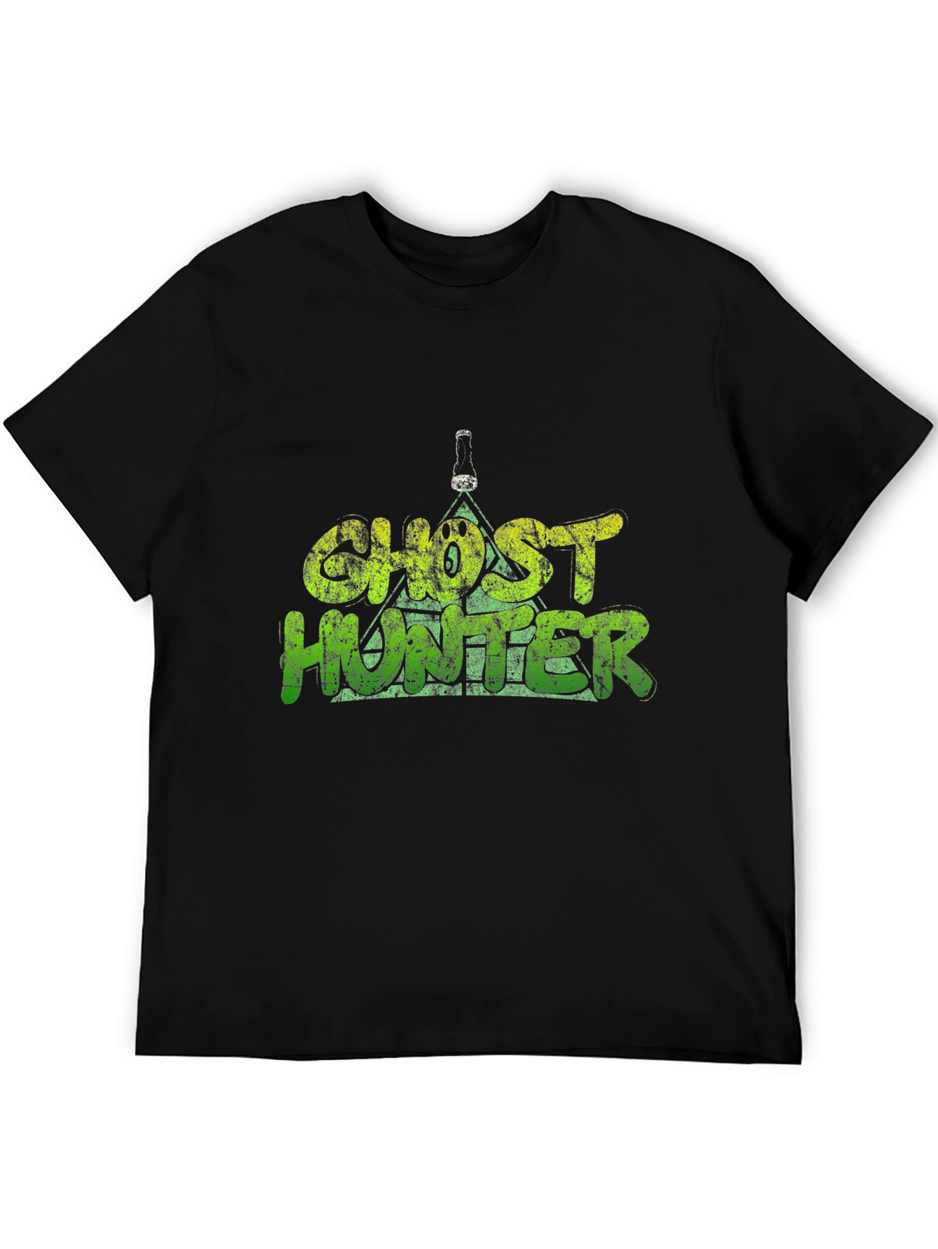 Ghost Hunter Graphic T-Shirt - Black